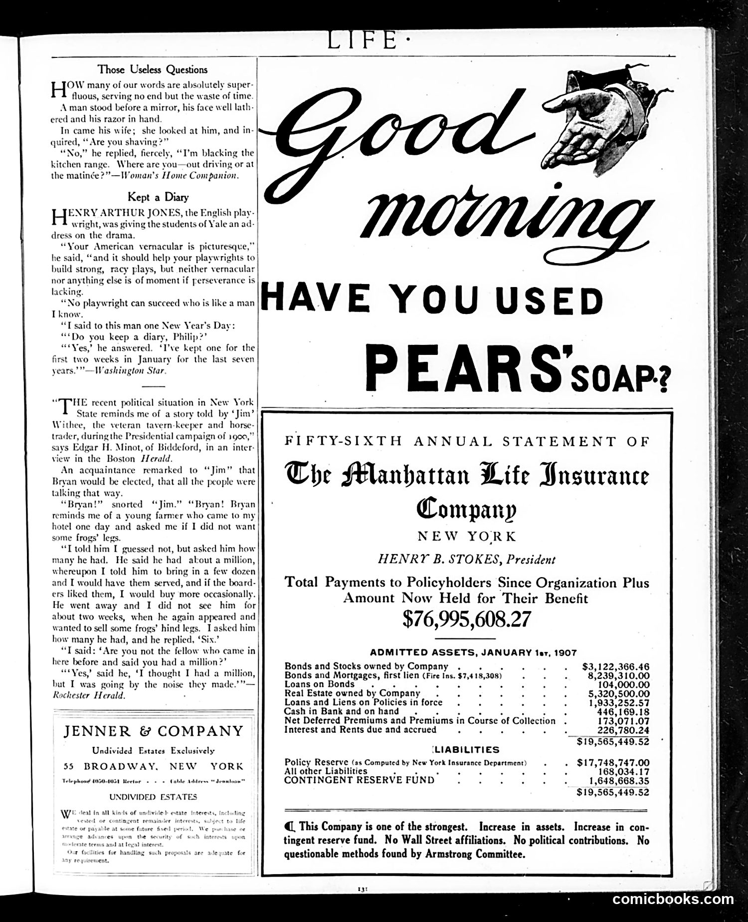 Life — January 24, 1907 — page 3 of 24