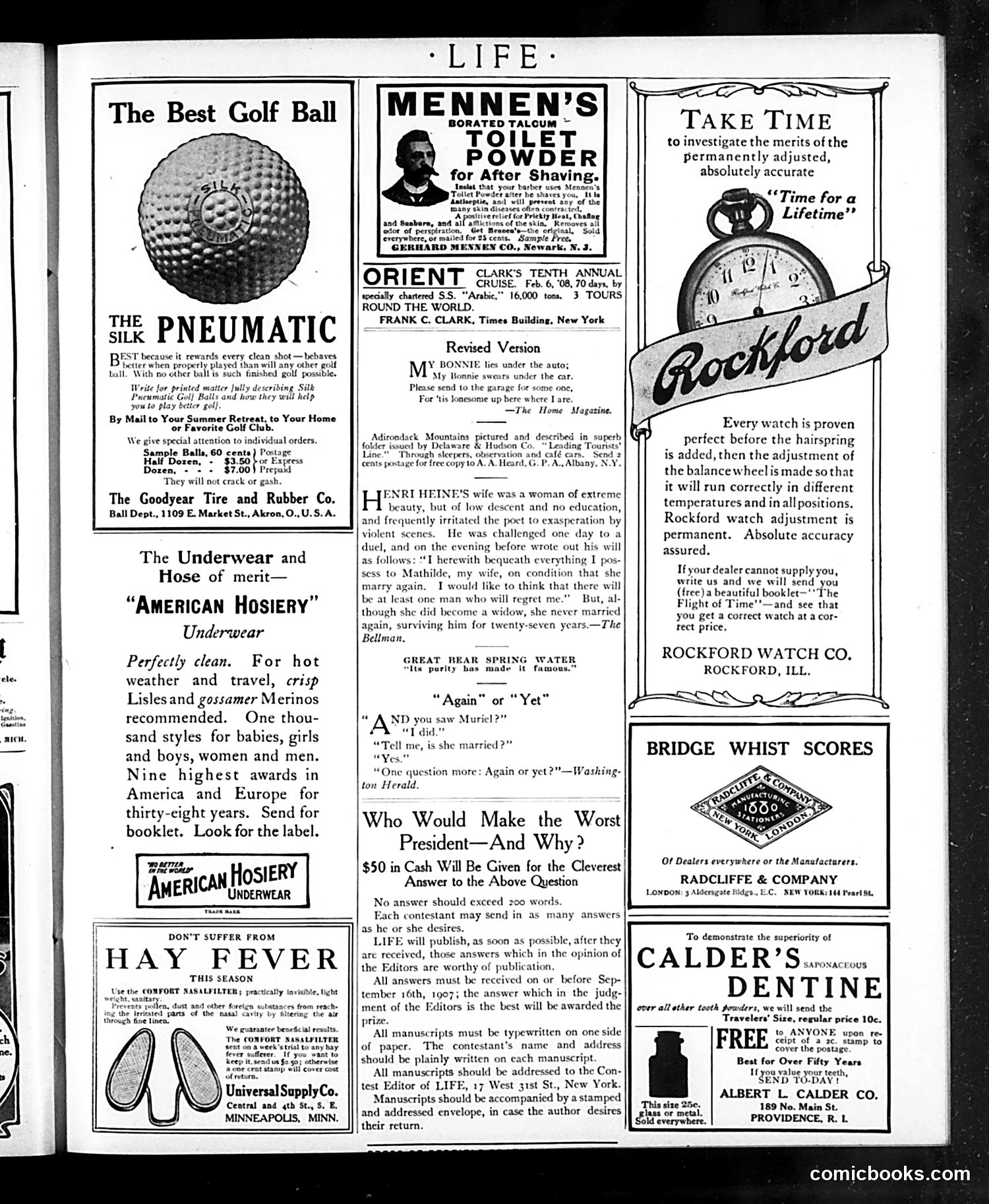 Life — August 8, 1907 — page 19 of 20