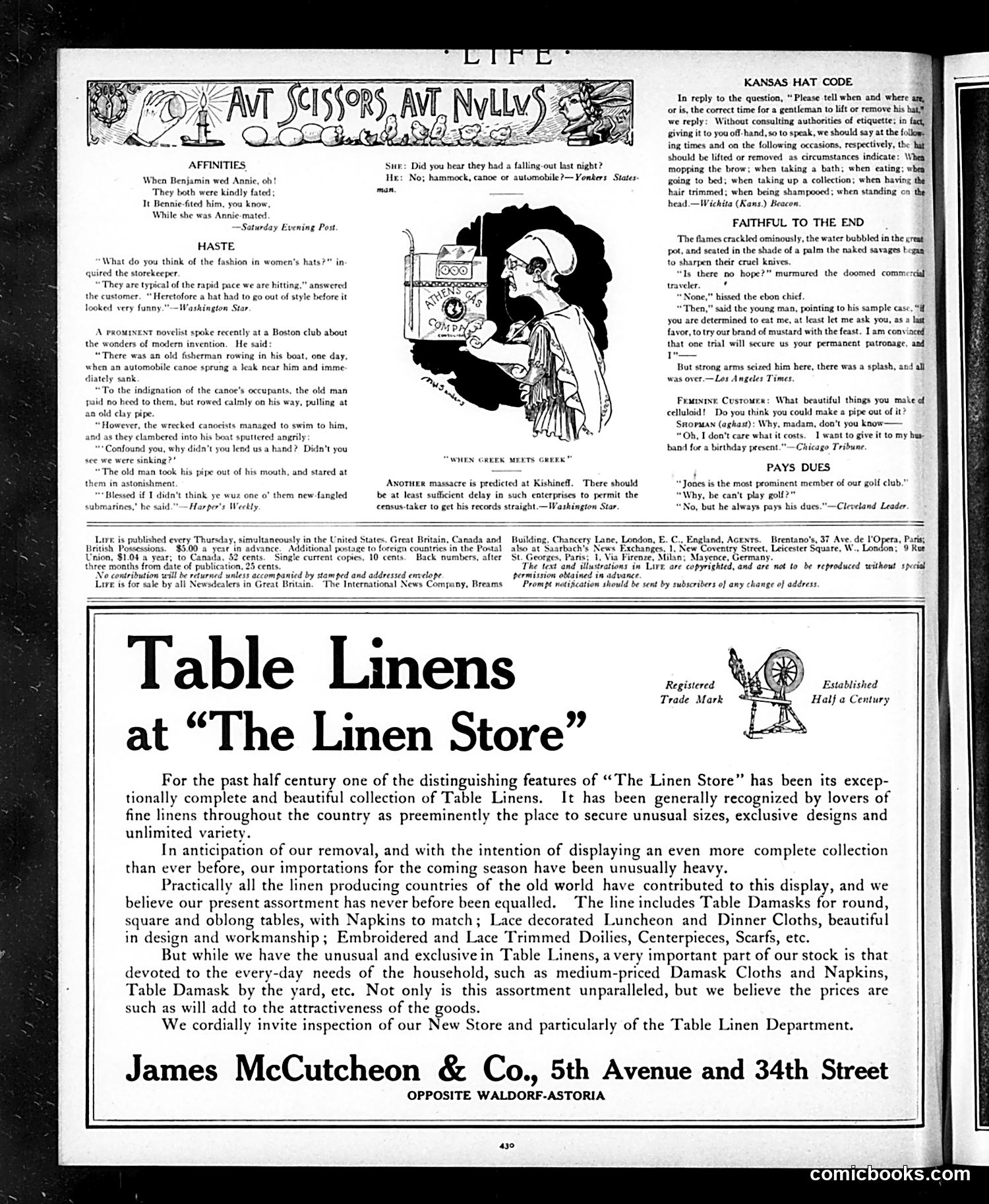 Life — October 10, 1907 — page 18 of 24