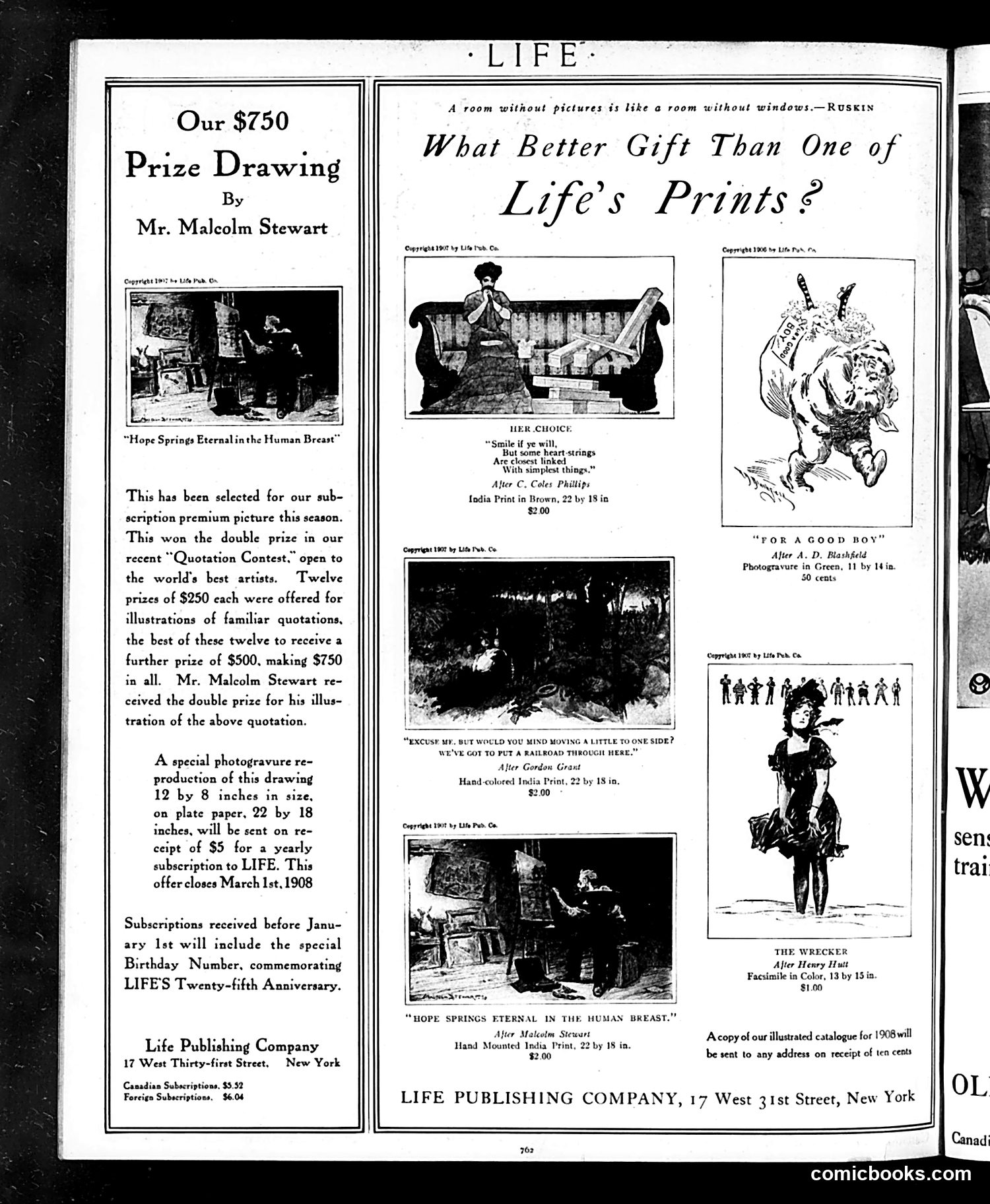 Life — December 19, 1907 — page 26 of 28