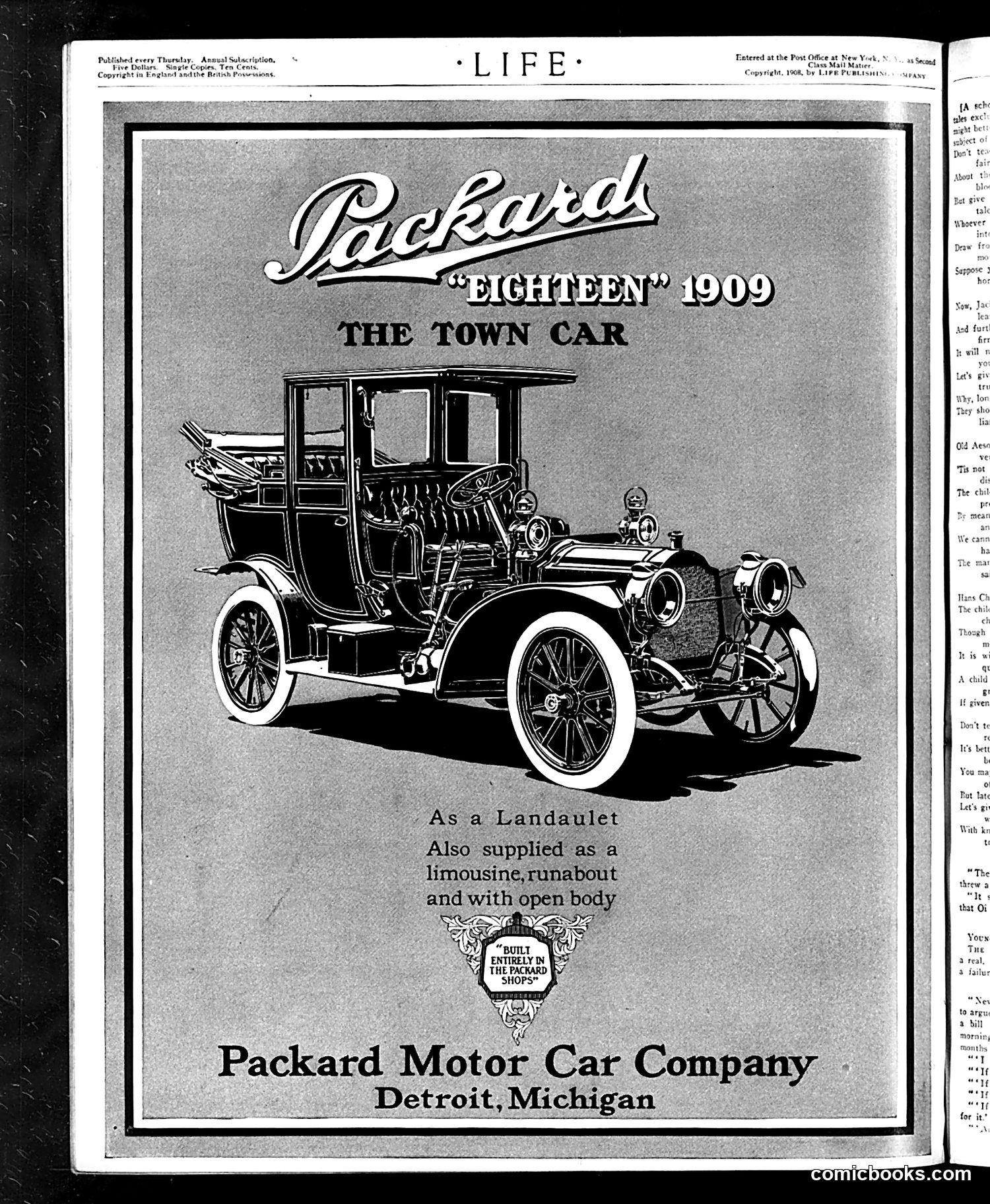 Life — October 8, 1908 — page 2 of 24