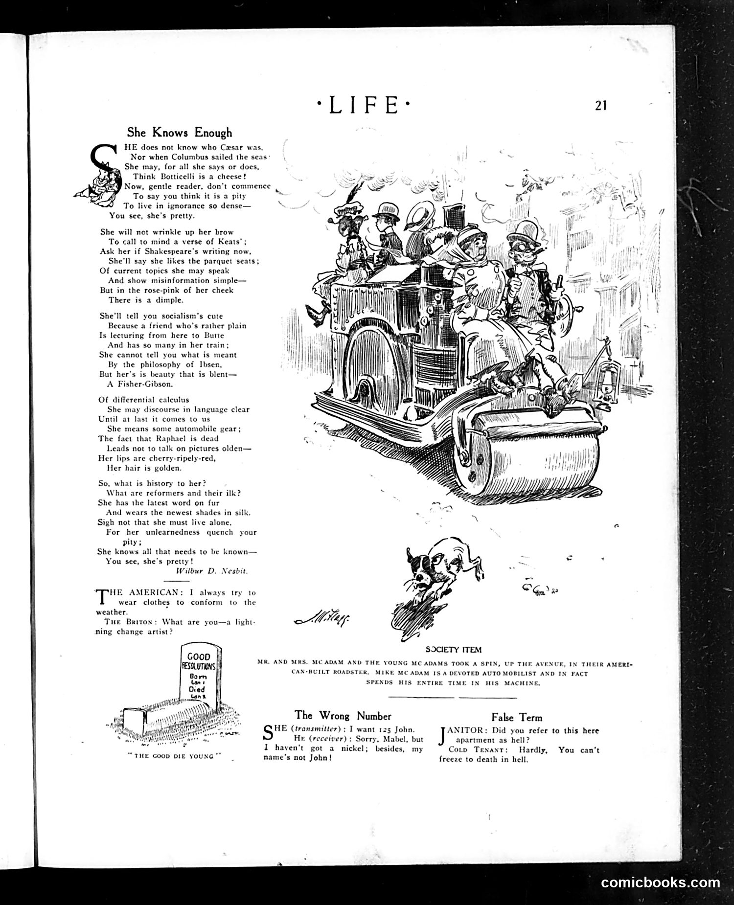 Life — January 7, 1909 — page 21 of 60
