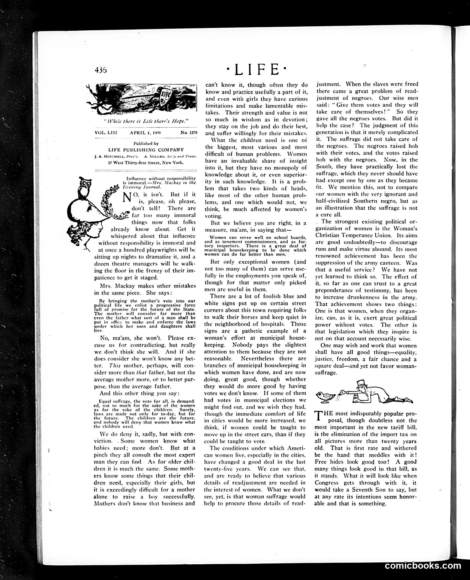Life — April 1, 1909 — page 16 of 52