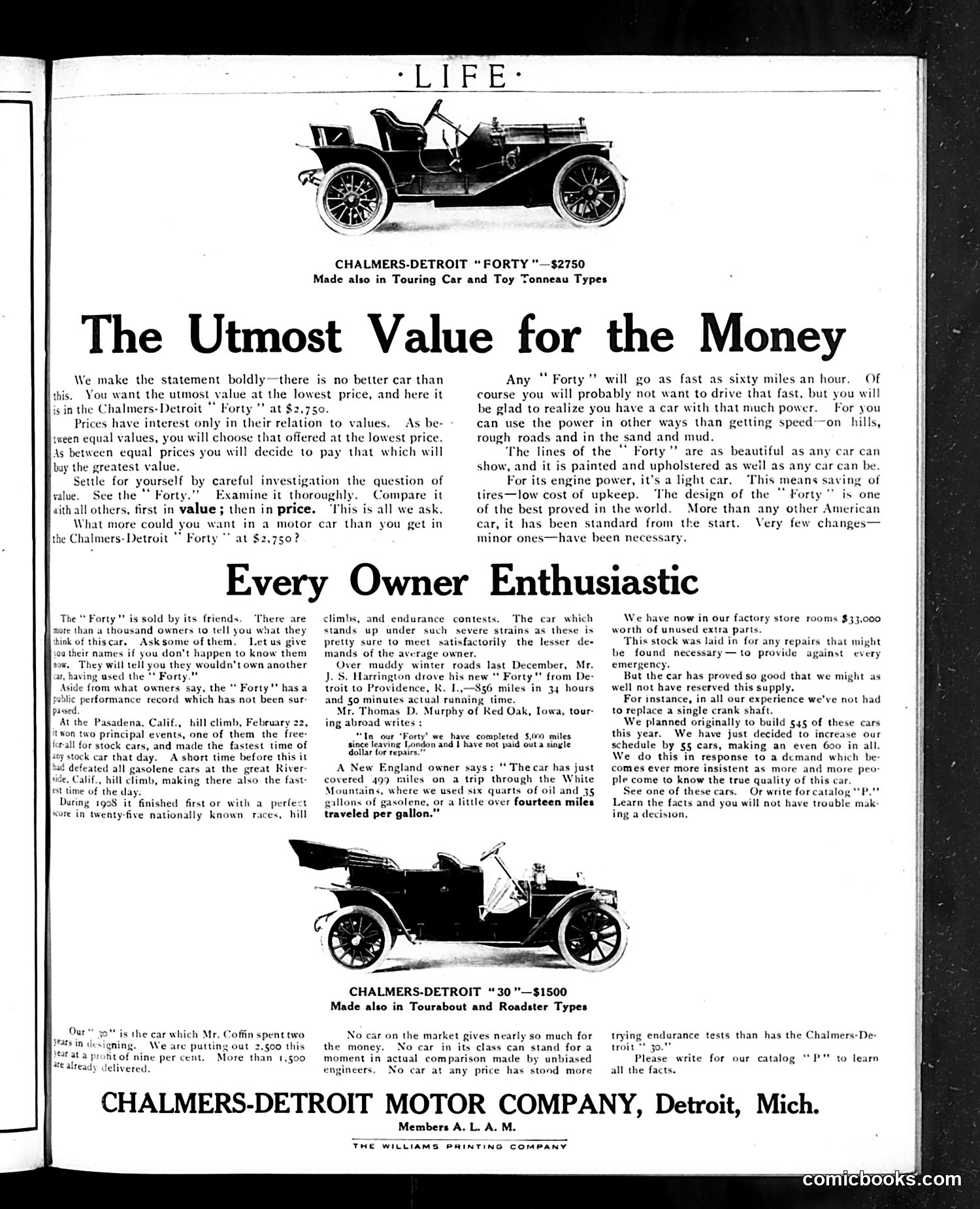 Life — April 1, 1909 — page 51 of 52