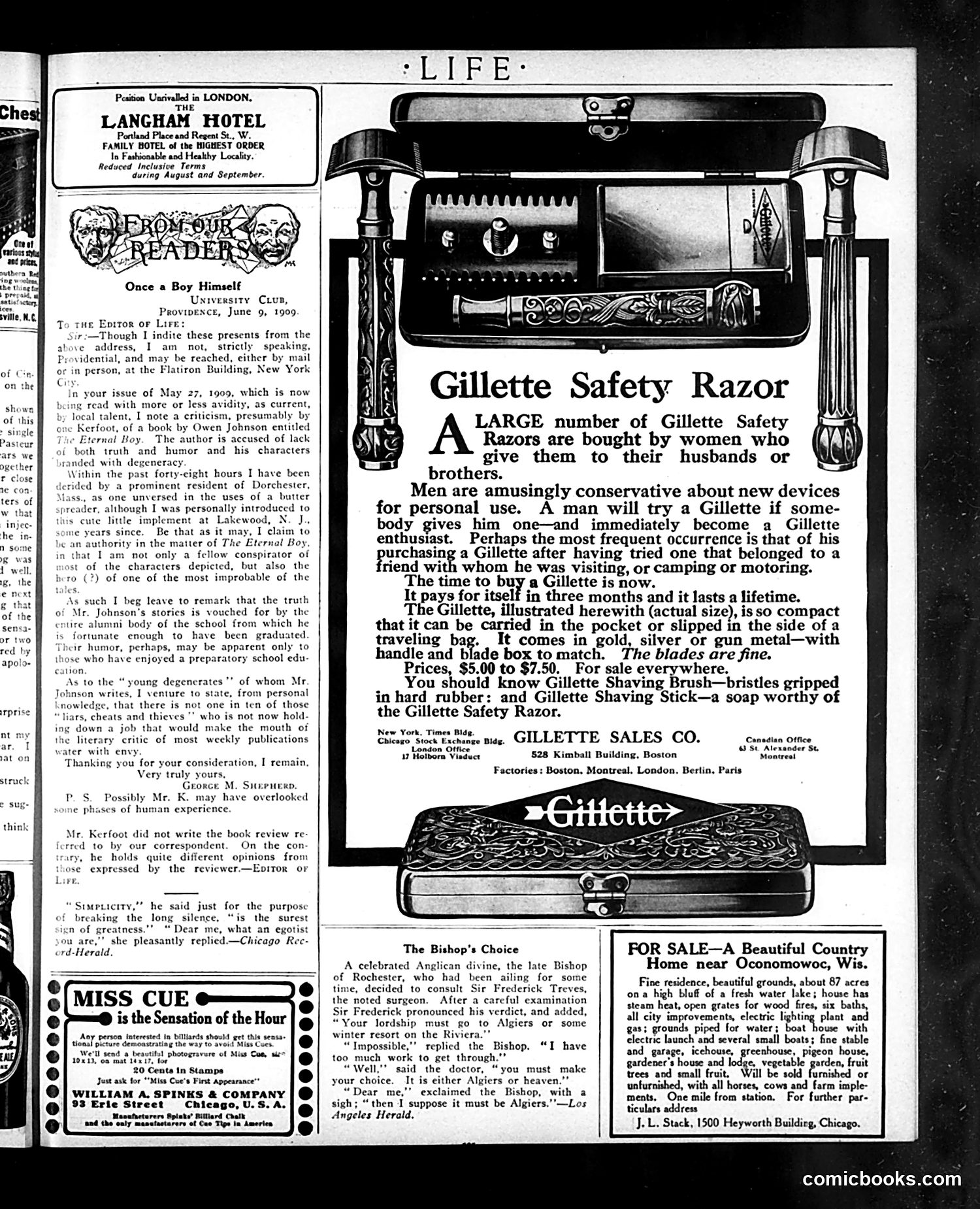 Life — July 22, 1909 — page 25 of 28