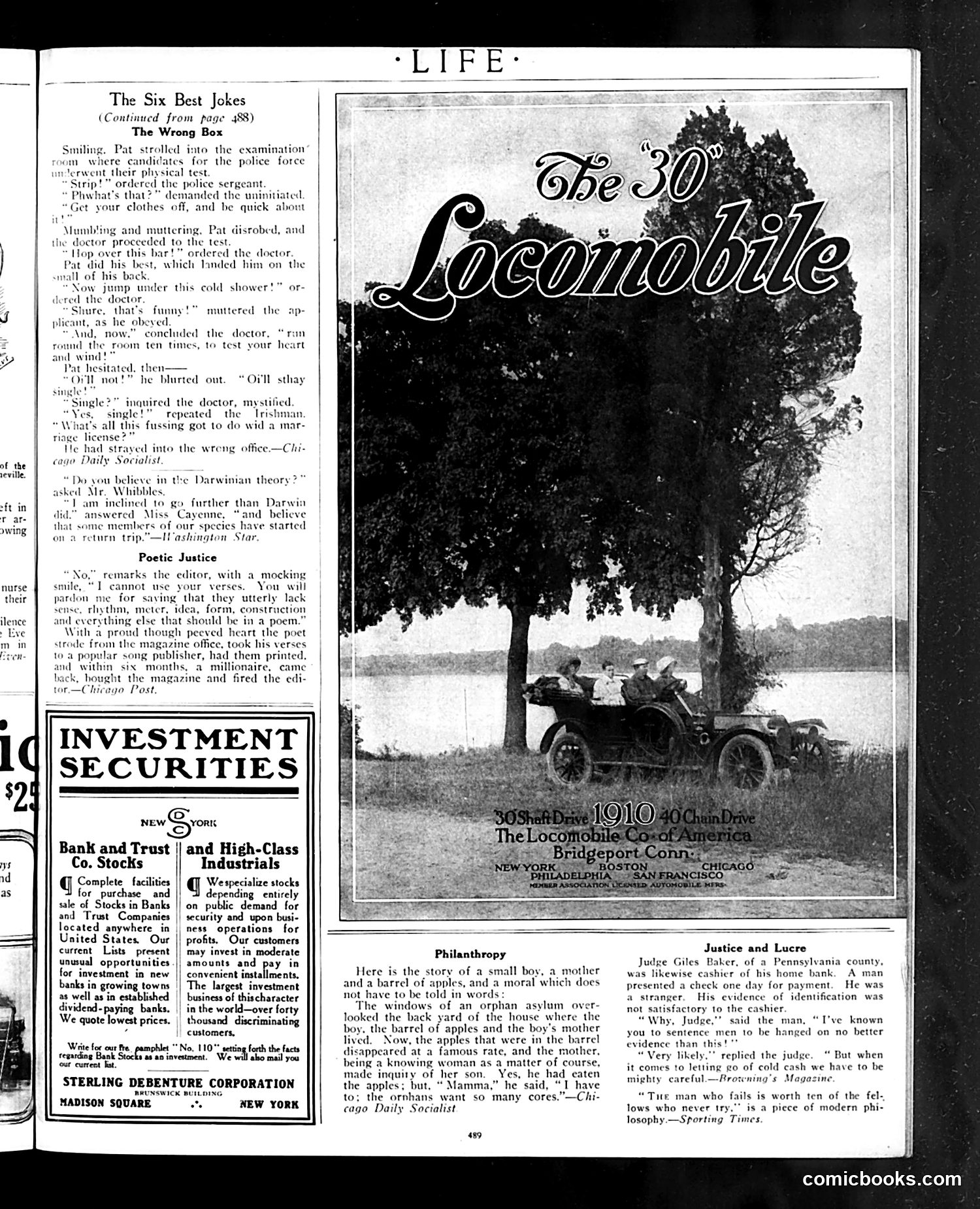 Life — October 7, 1909 — page 33 of 44