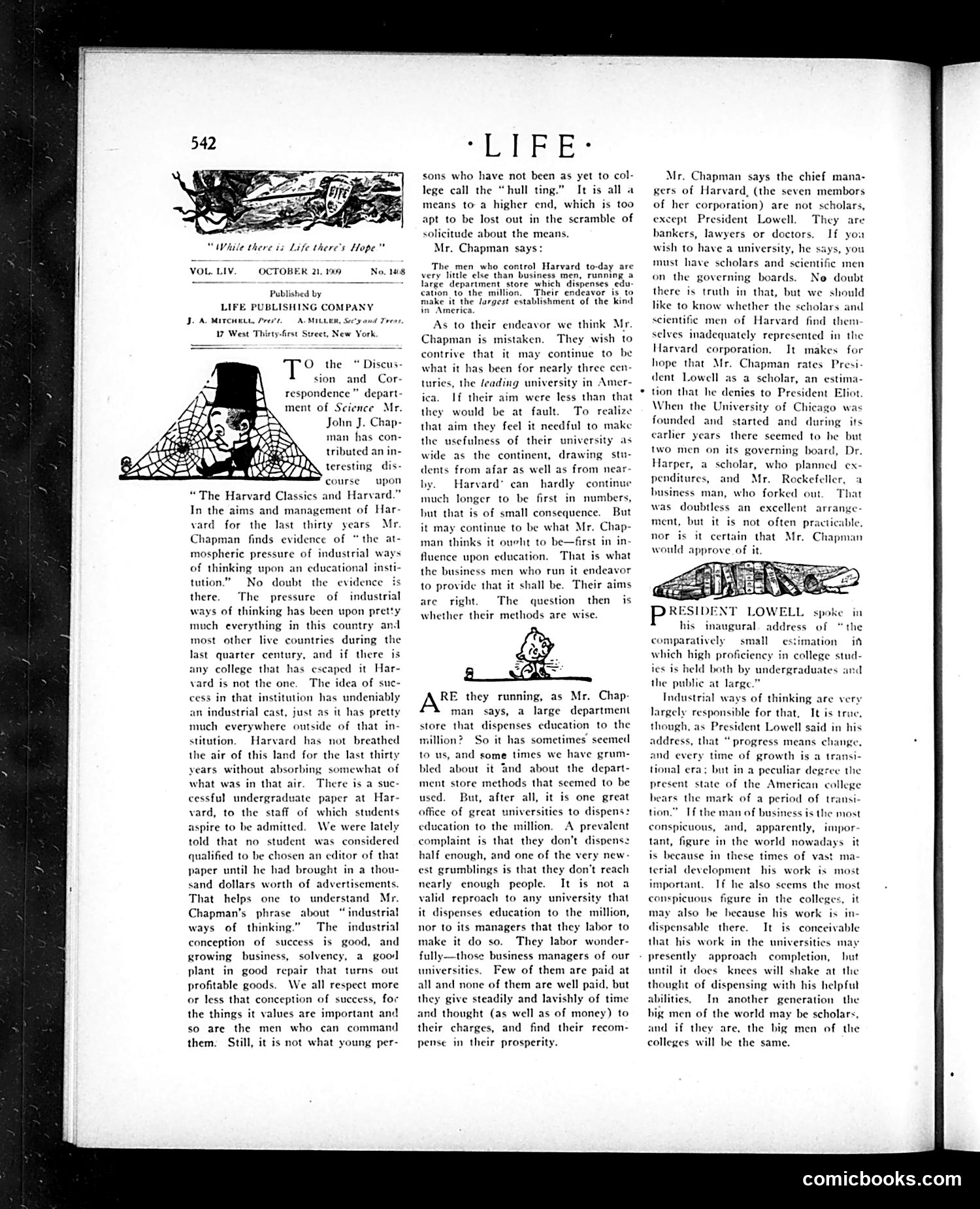 Life — October 21, 1909 — page 6 of 32