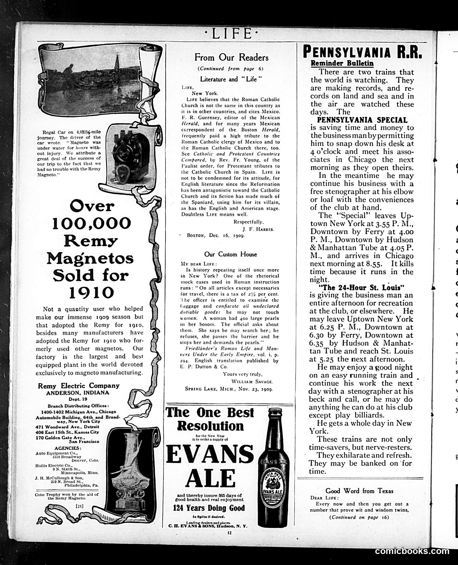 Life — January 6, 1910 — page 12 of 76