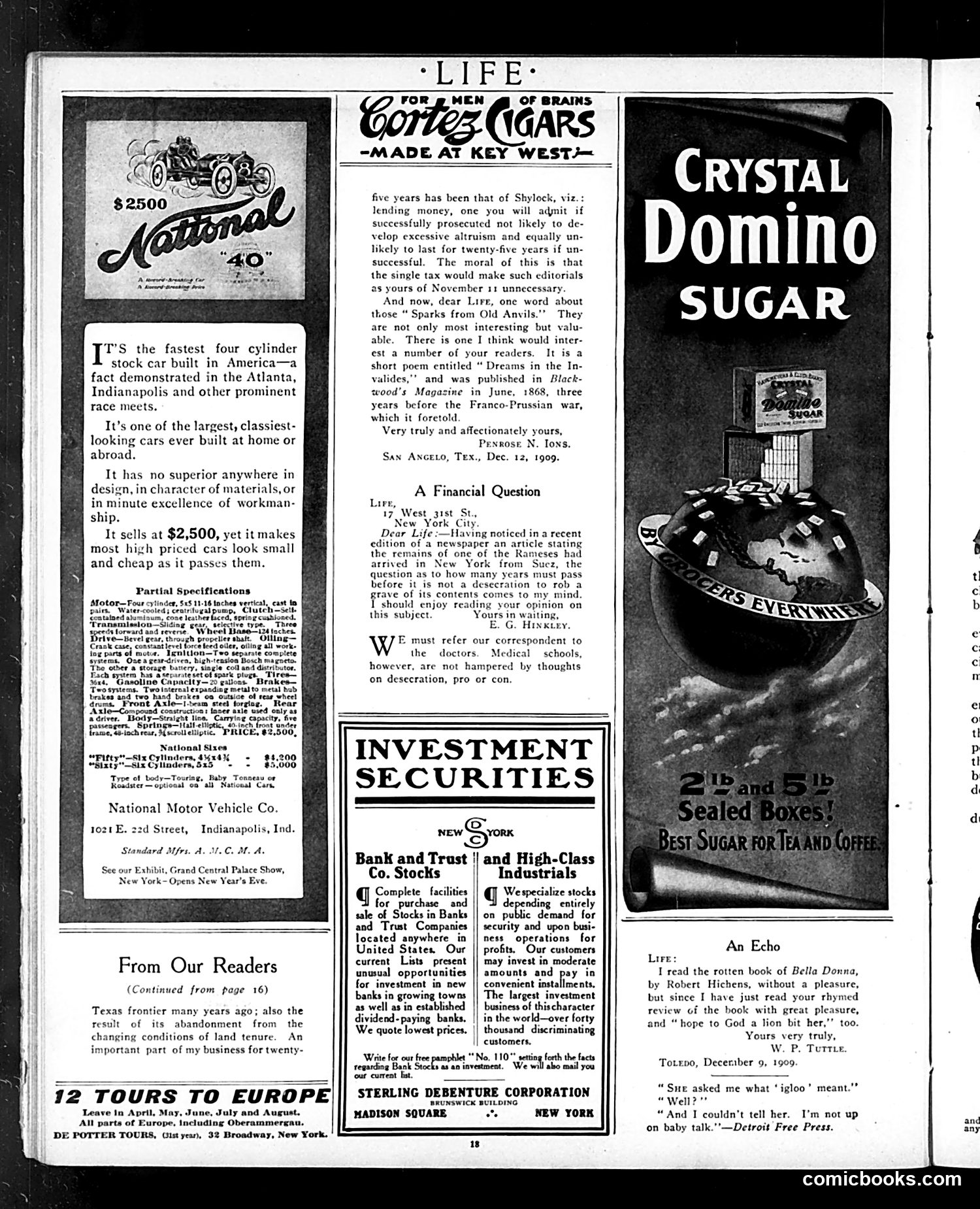 Life — January 6, 1910 — page 18 of 76