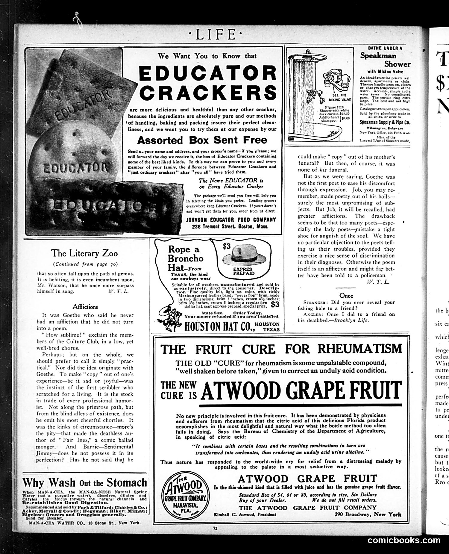 Life — January 6, 1910 — page 72 of 76