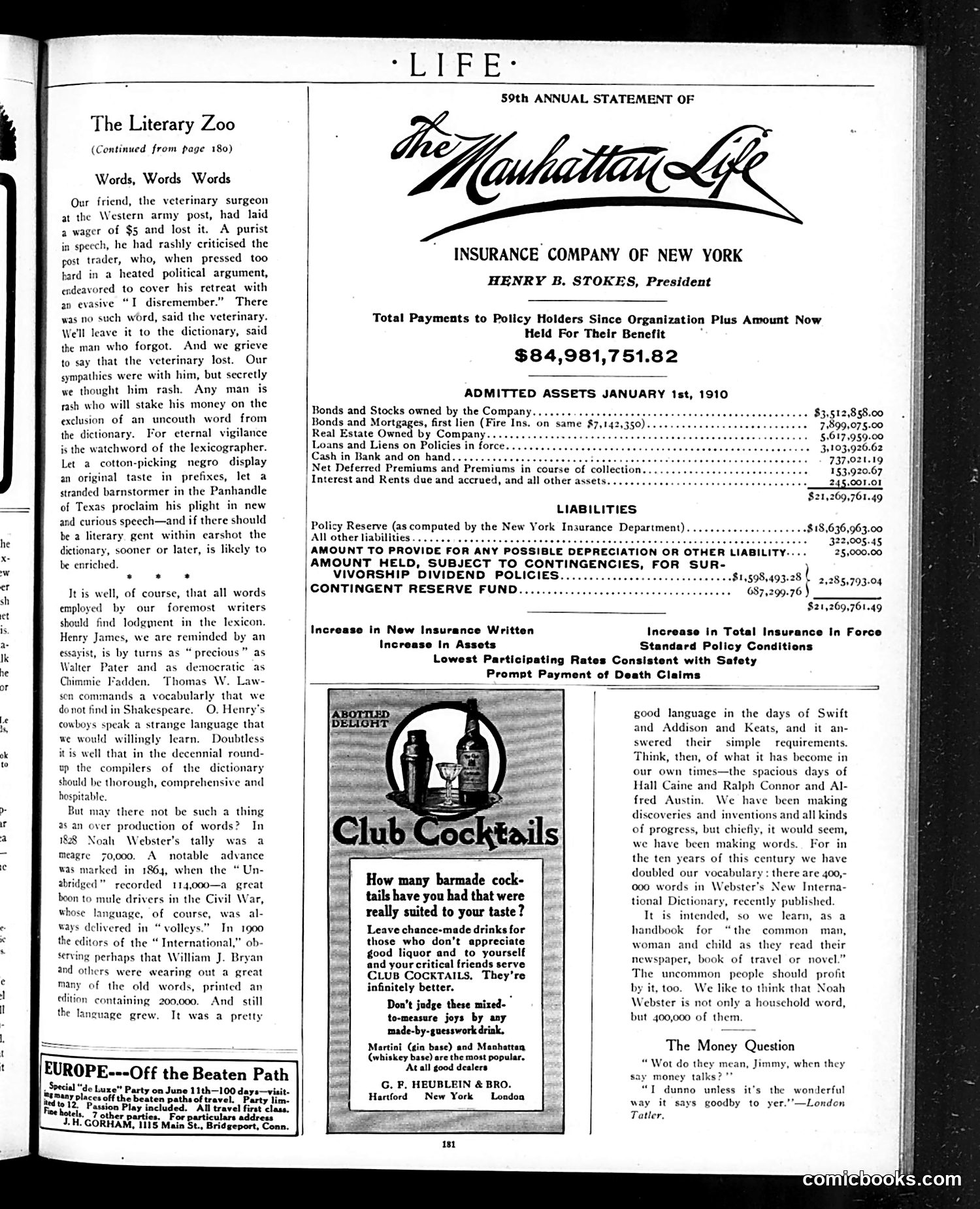 Life — January 27, 1910 — page 33 of 36
