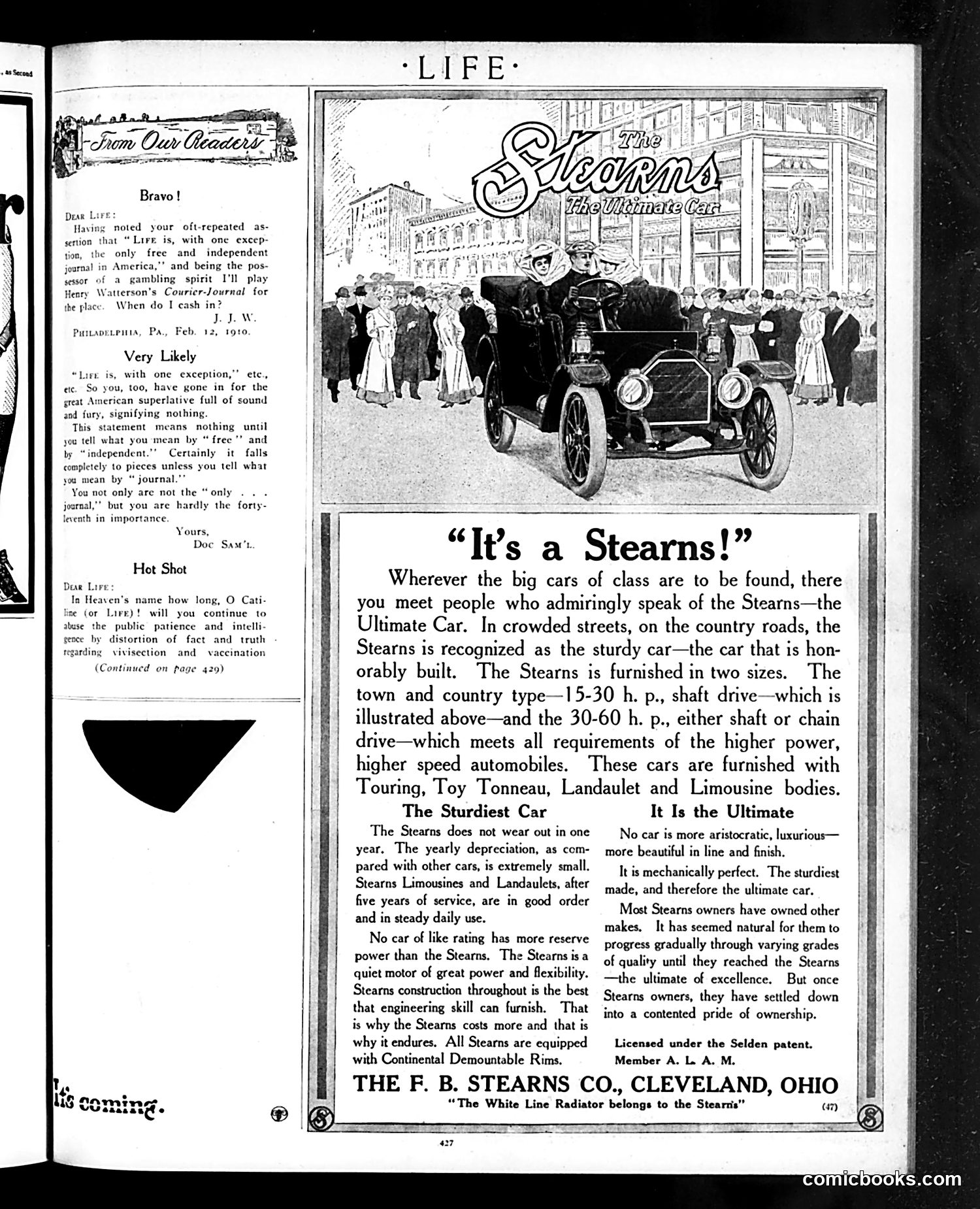 Life — March 10, 1910 — page 3 of 36