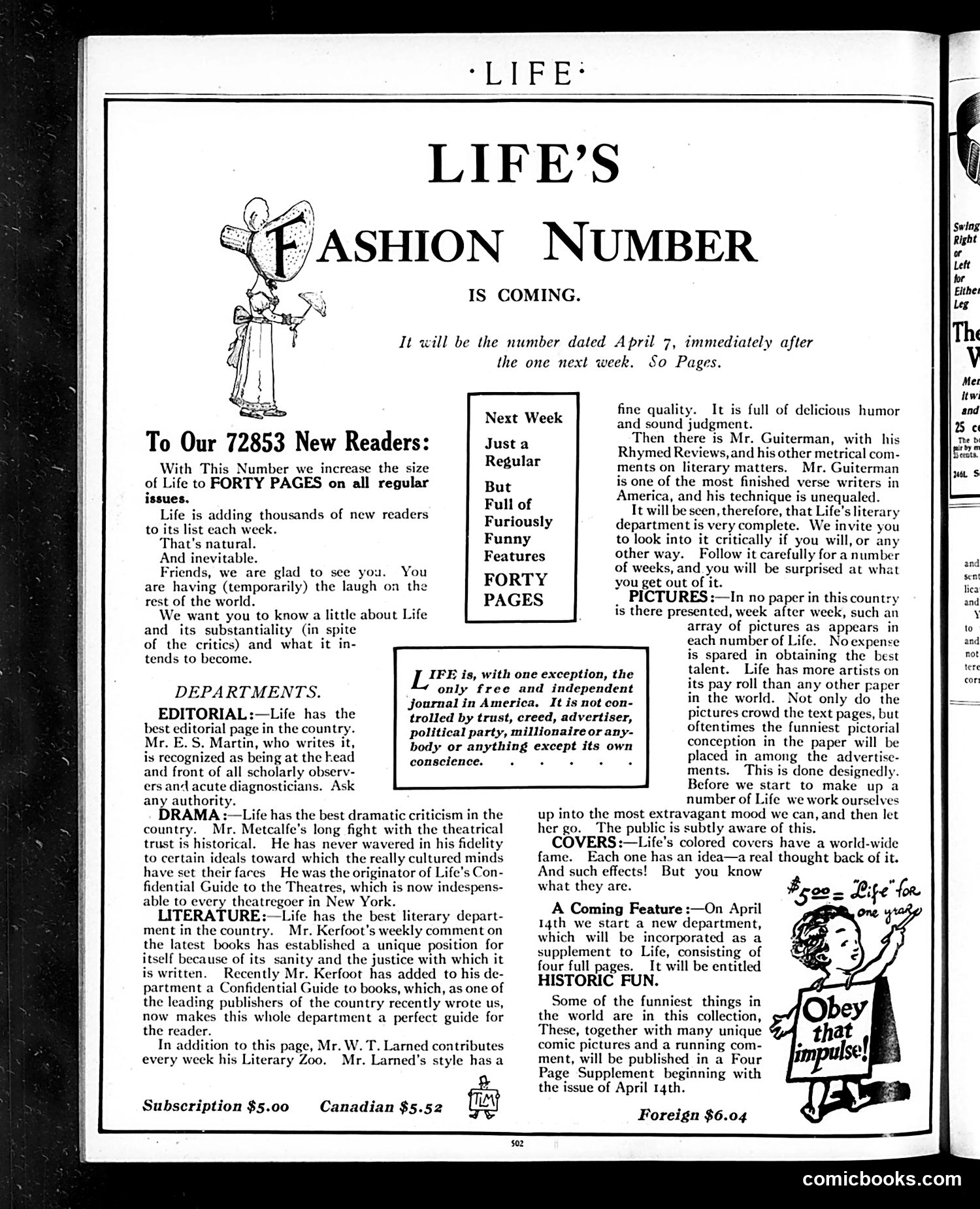 Life — March 24, 1910 — page 6 of 44