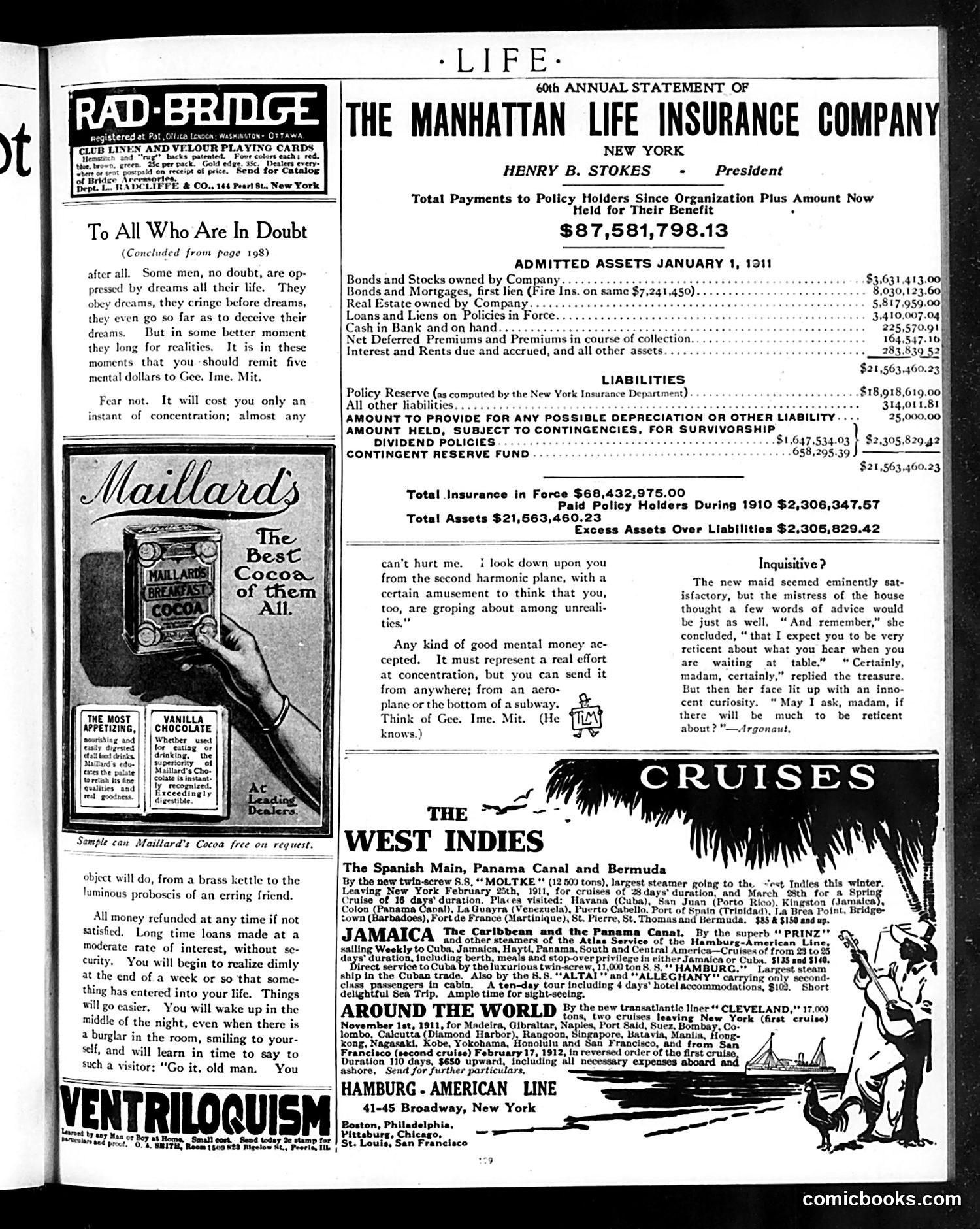 Life — January 26, 1911 — page 7 of 44
