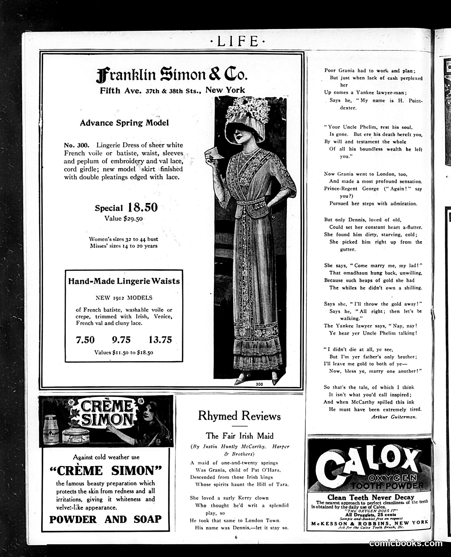 Life — January 4, 1912 — page 6 of 108