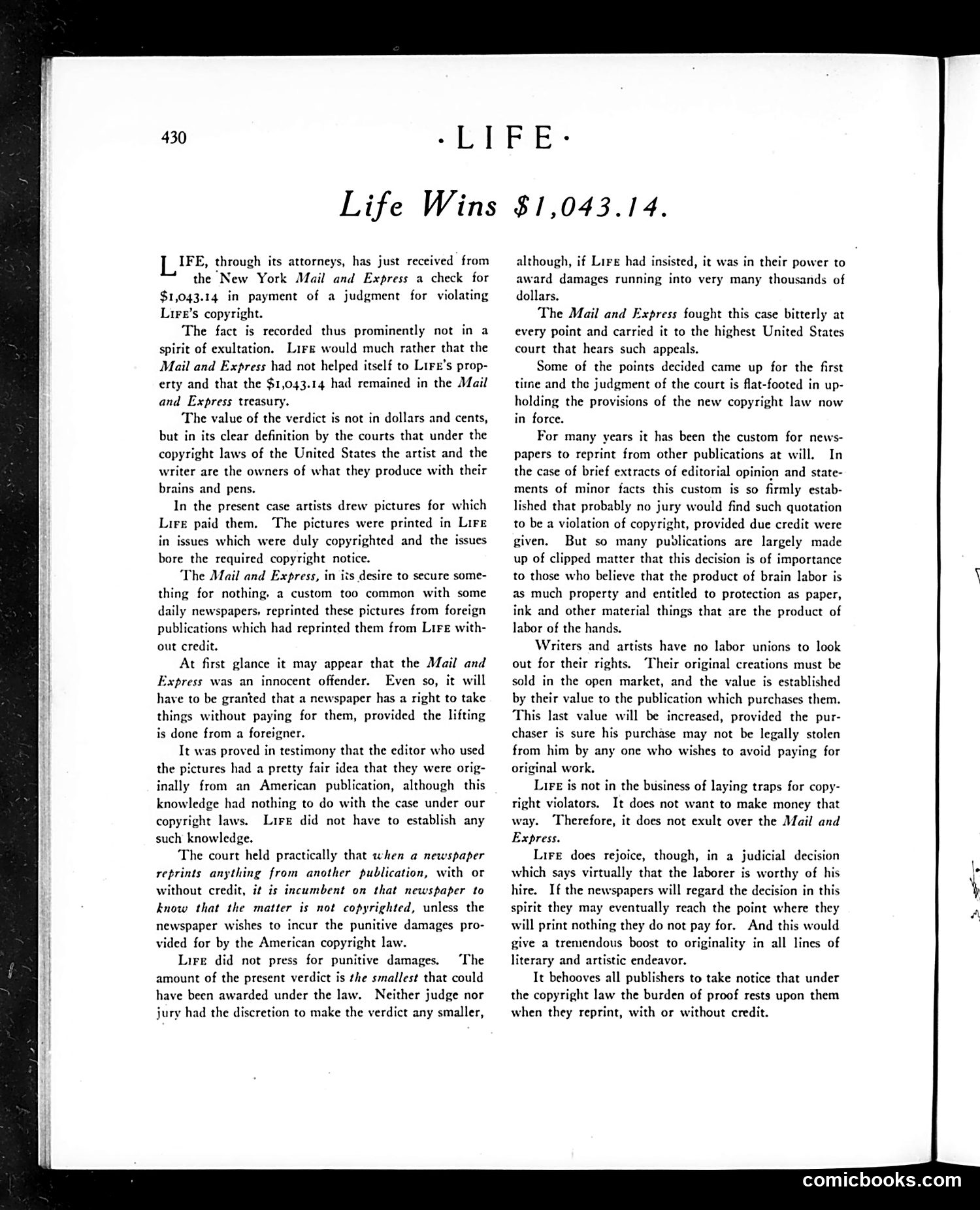 Life — February 29, 1912 — page 14 of 40