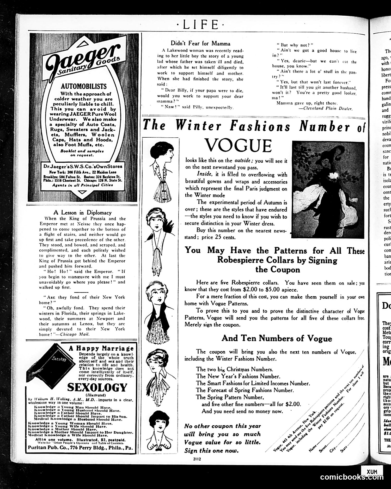 Life — October 31, 1912 — page 36 of 44