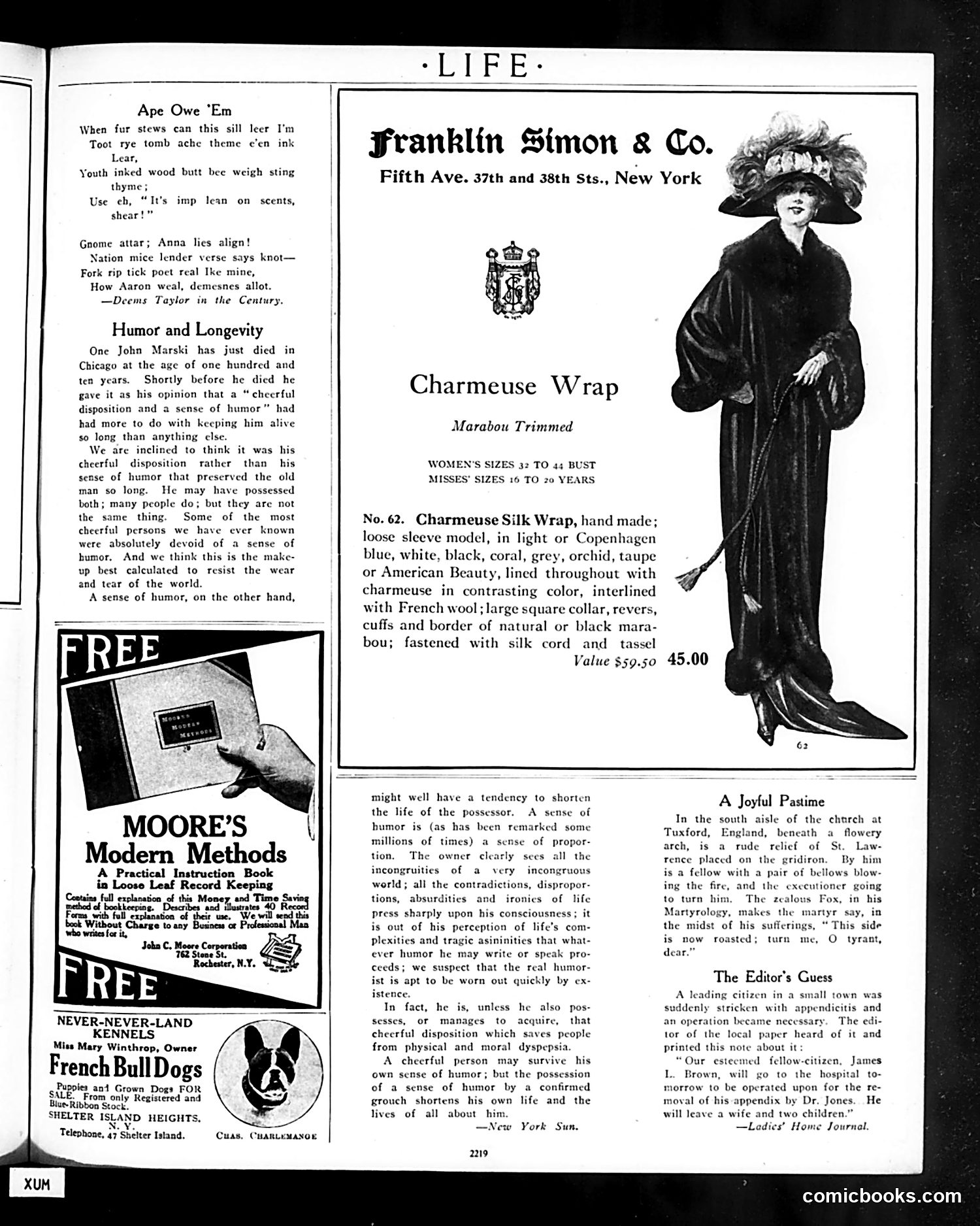 Life — November 14, 1912 — page 39 of 44