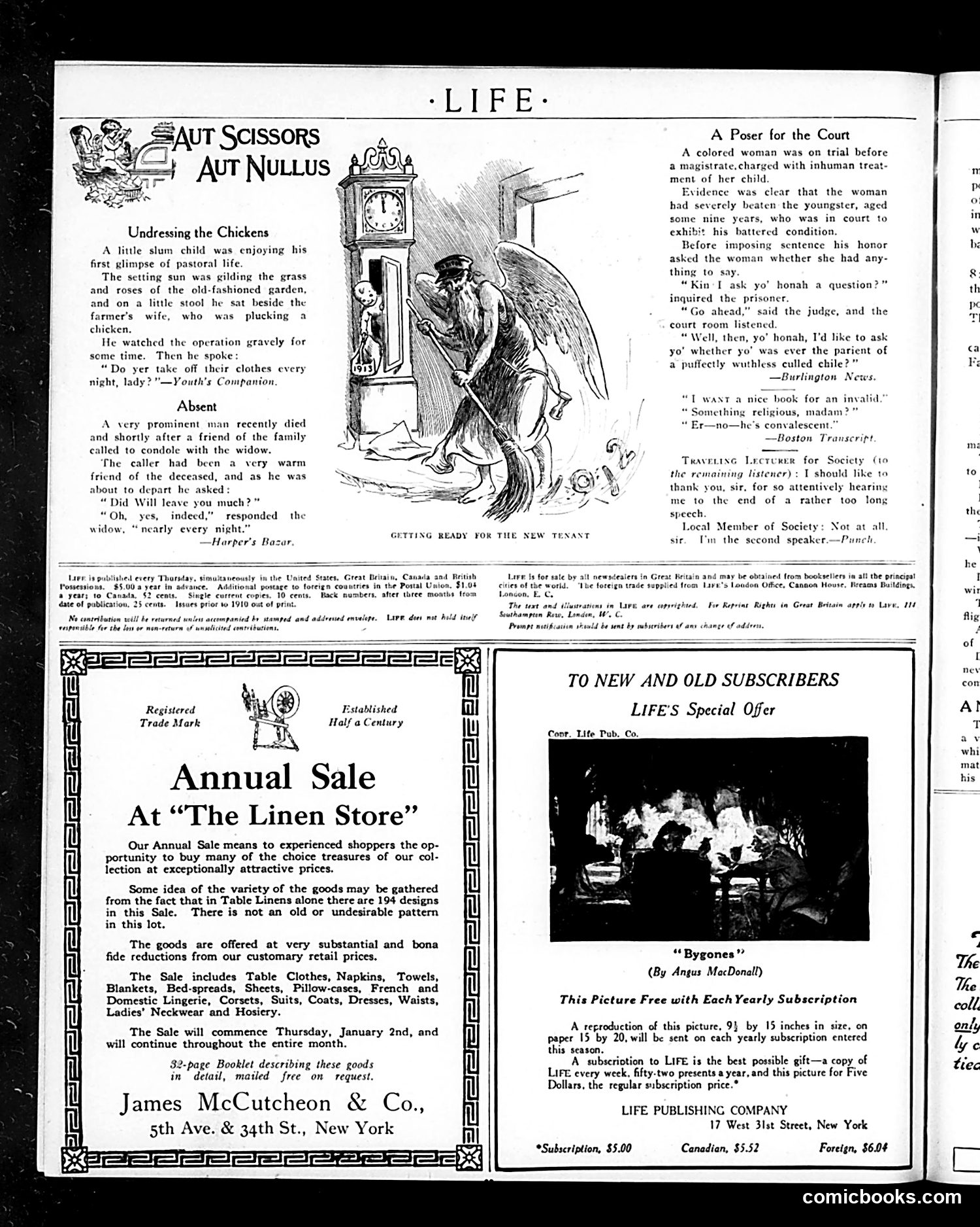 Life — January 2, 1913 — page 32 of 44