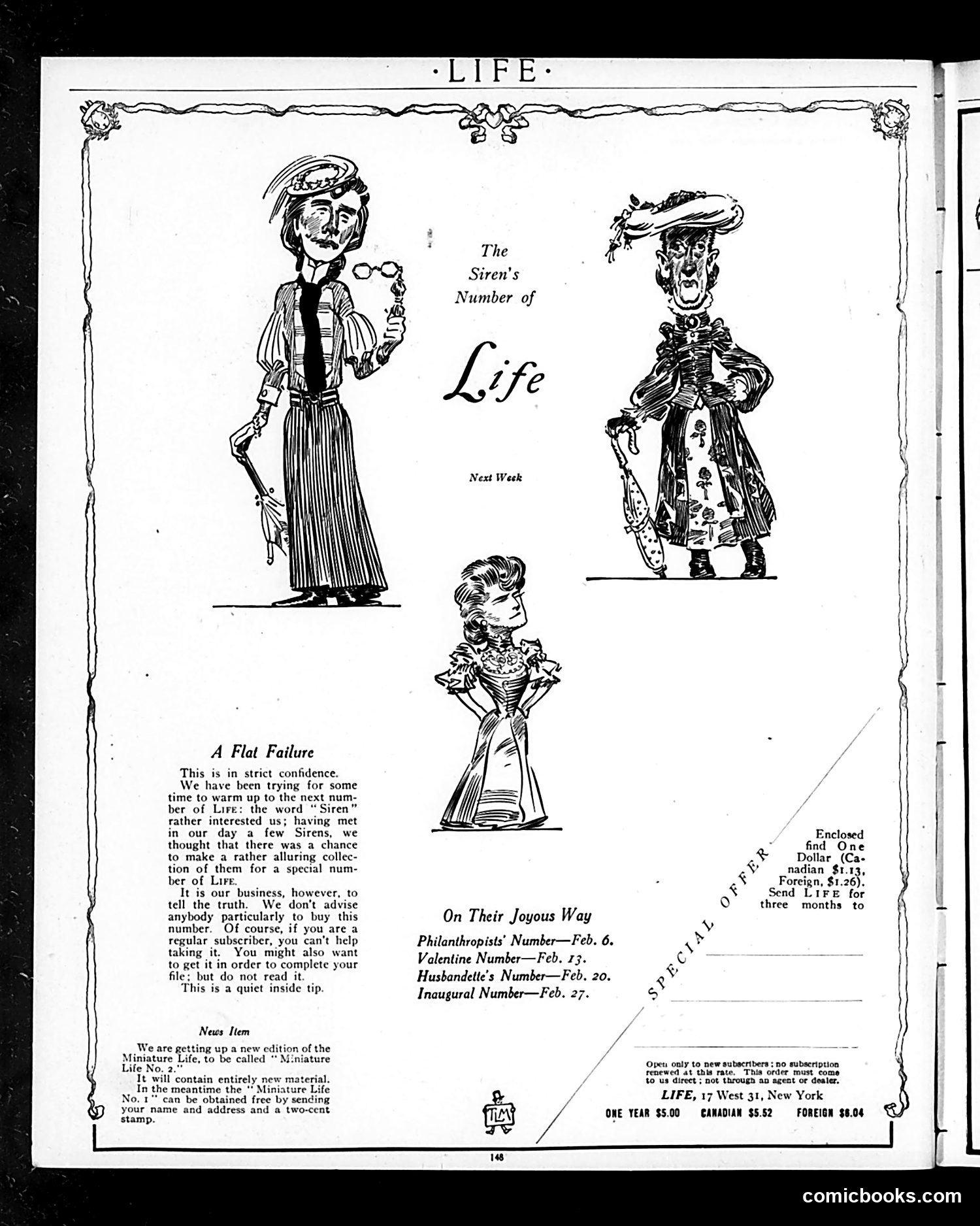 Life — January 16, 1913 — page 4 of 40
