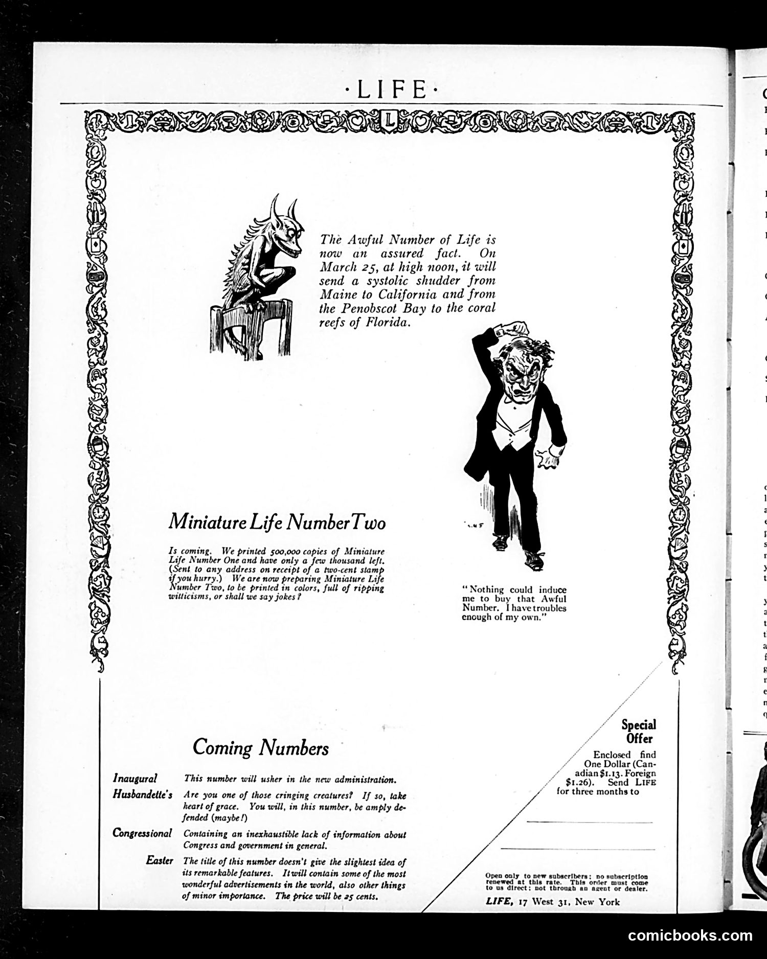 Life — January 23, 1913 — page 4 of 40