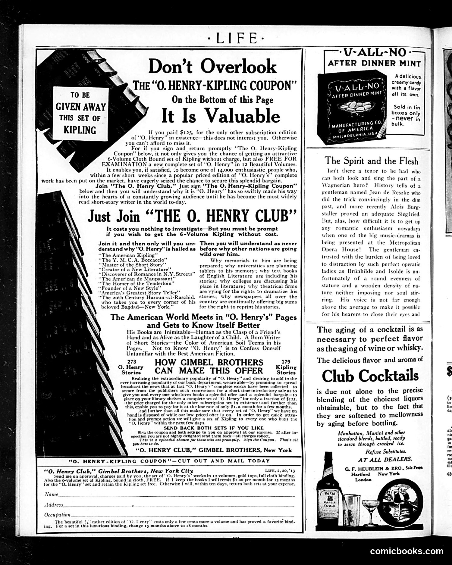 Life — February 20, 1913 — page 6 of 48