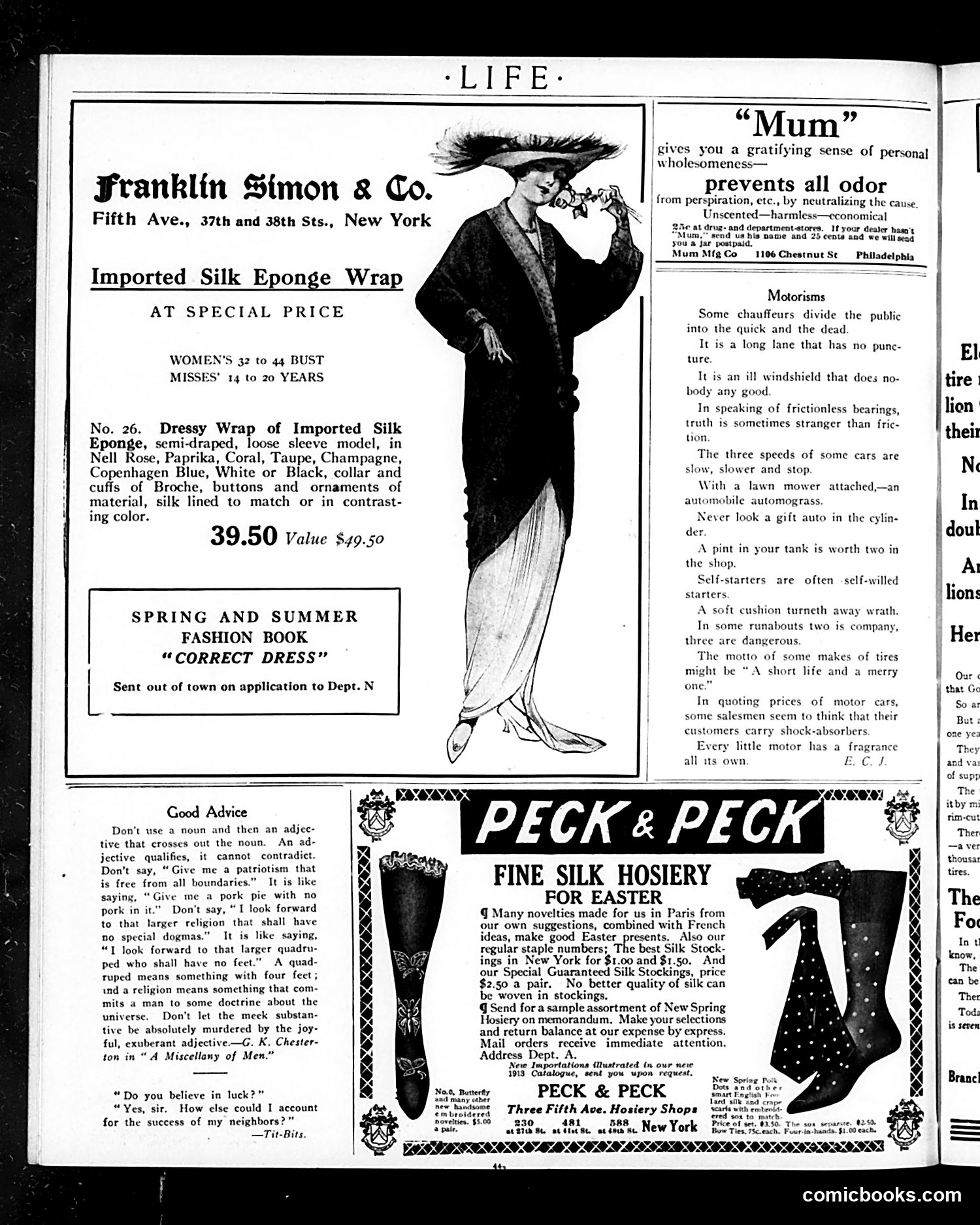 Life — March 6, 1913 — page 4 of 72