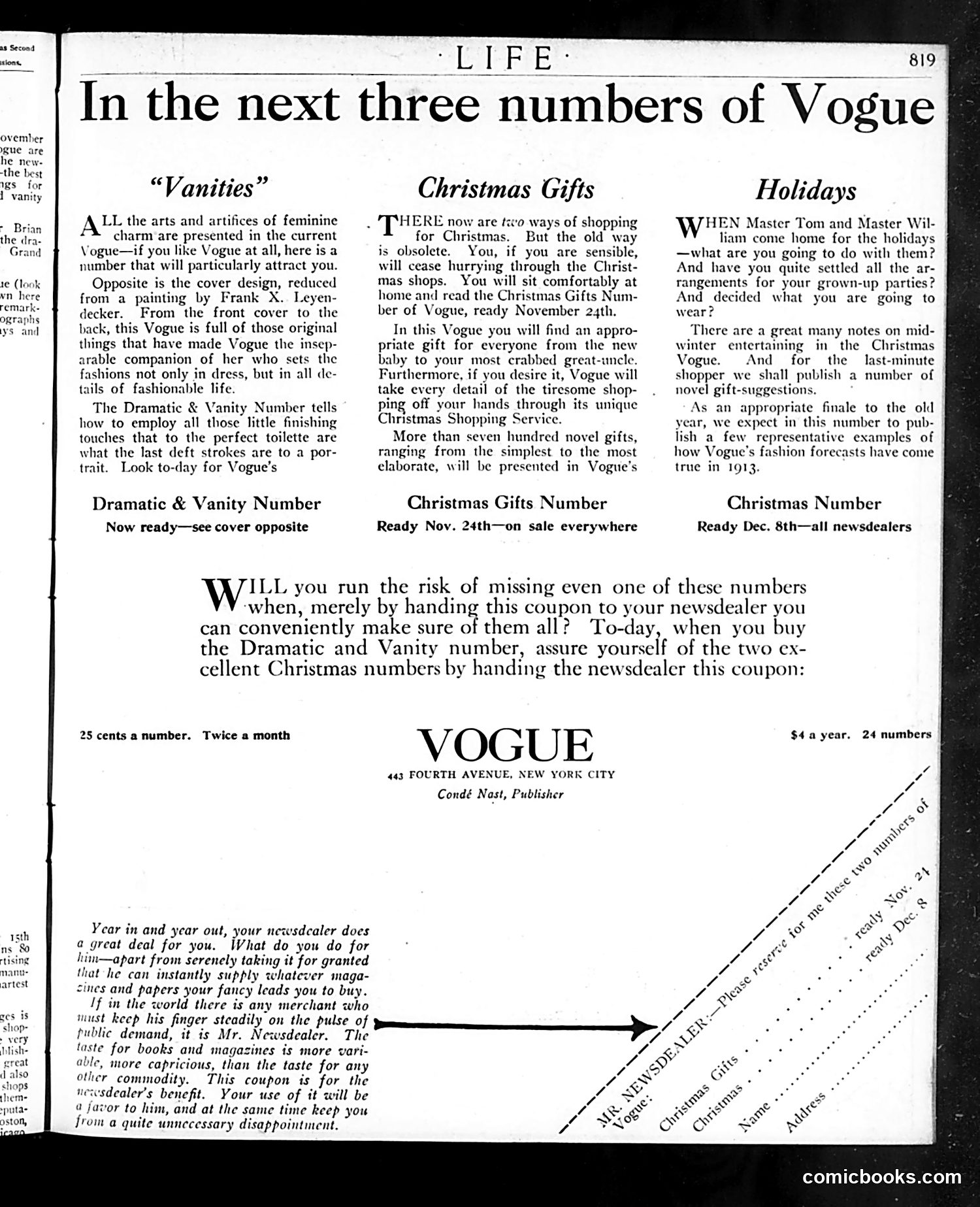 Life — November 13, 1913 — page 3 of 40