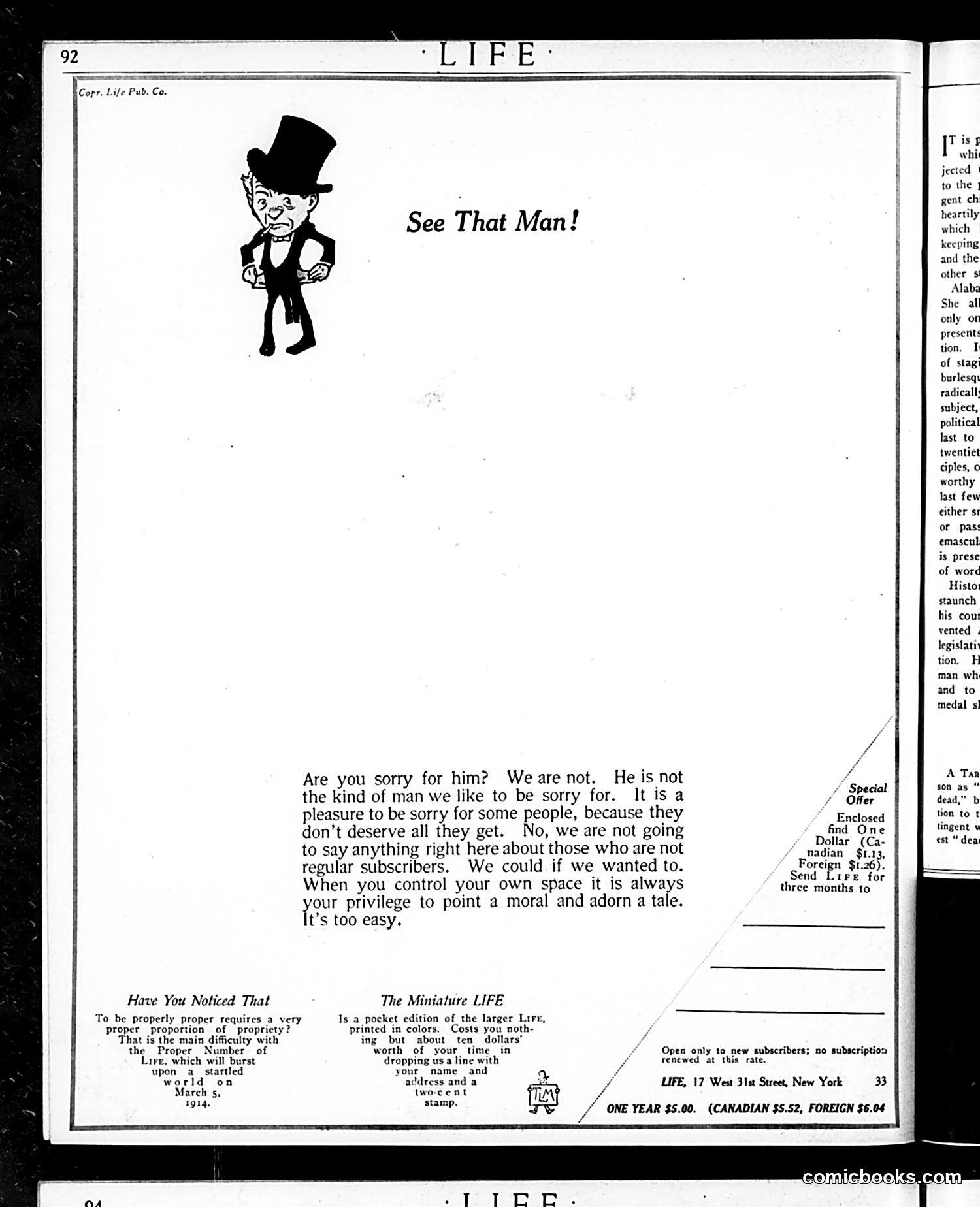 Life — January 15, 1914 — page 4 of 40