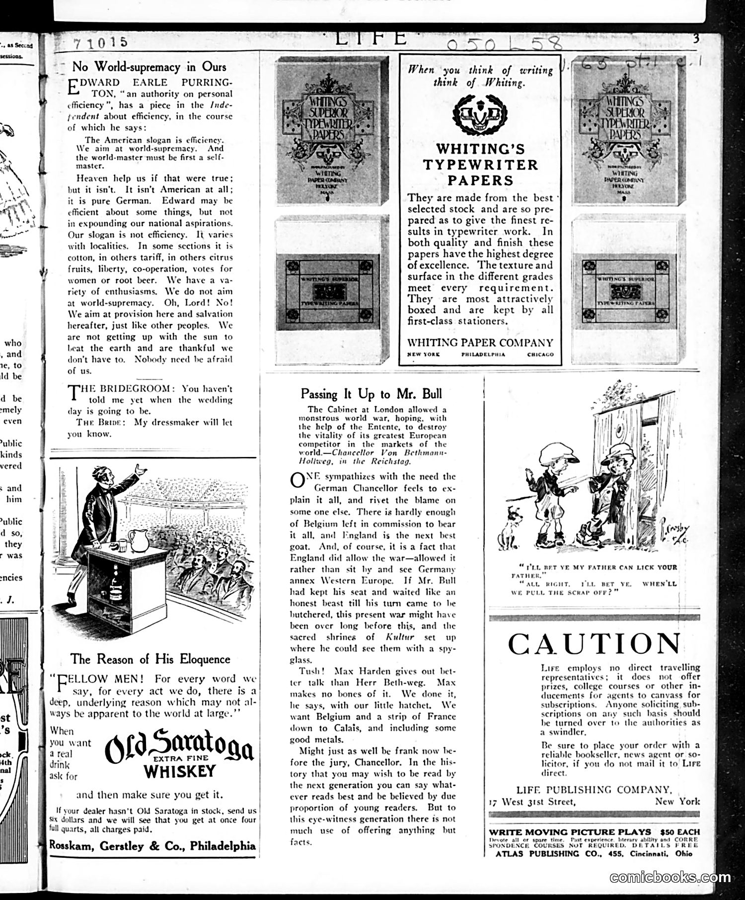 Life — January 7, 1915 — page 3 of 44