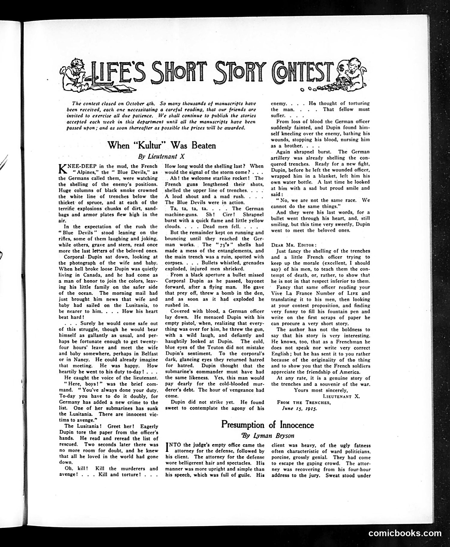 Life — October 21, 1915 — page 15 of 52