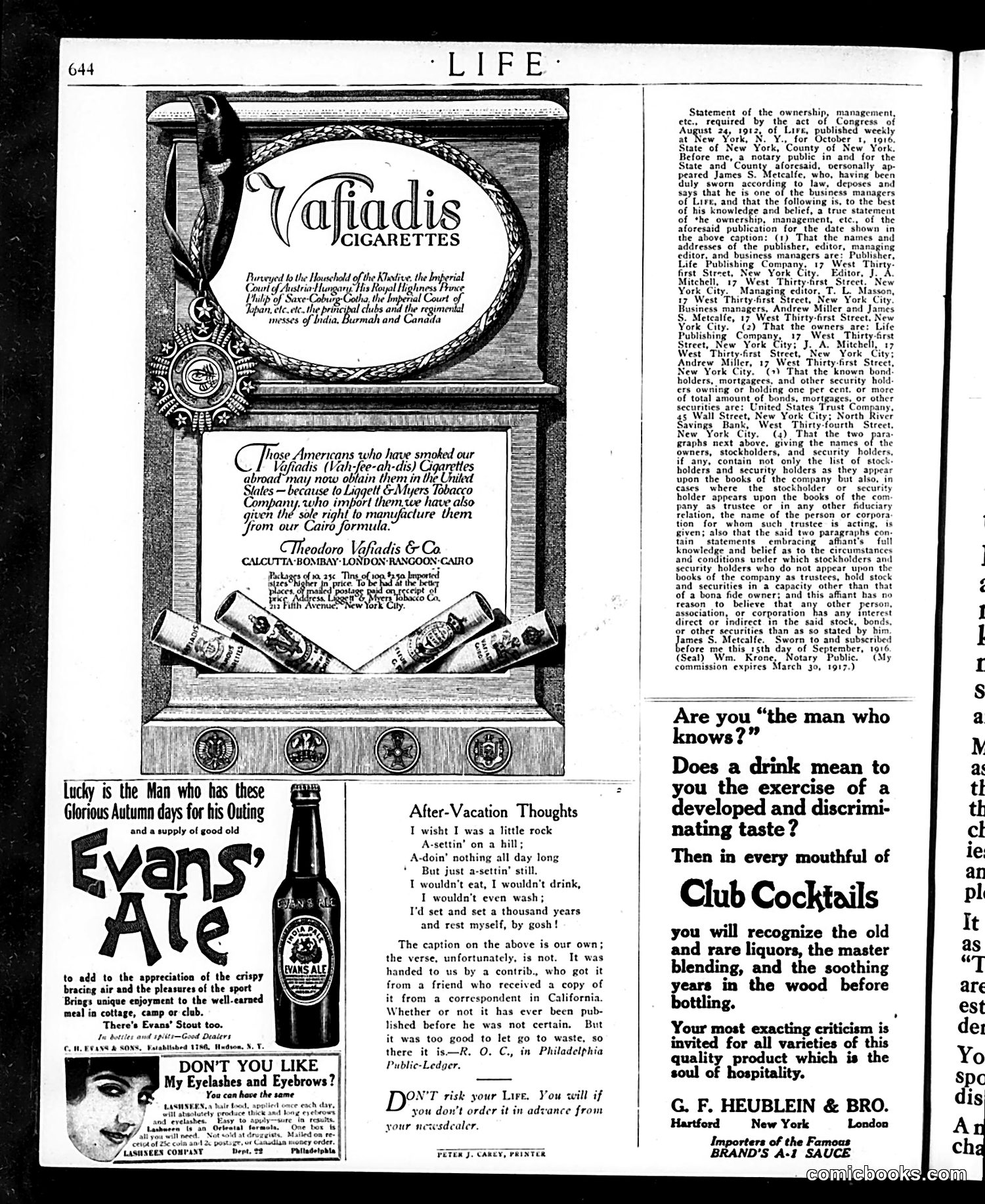 Life — October 12, 1916 — page 40 of 44