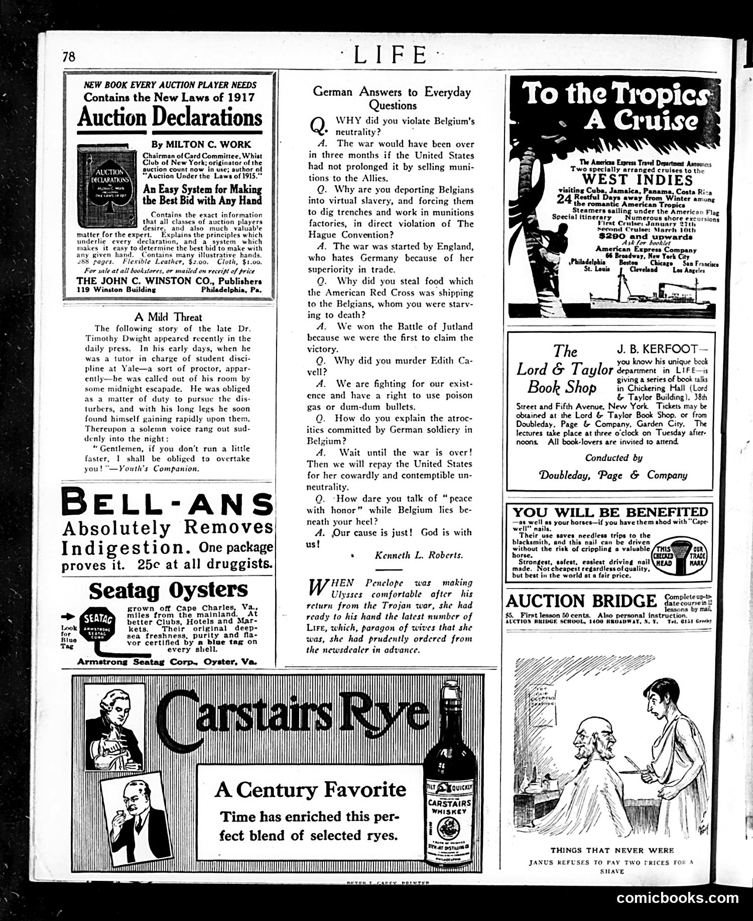 Life — January 11, 1917 — page 38 of 38