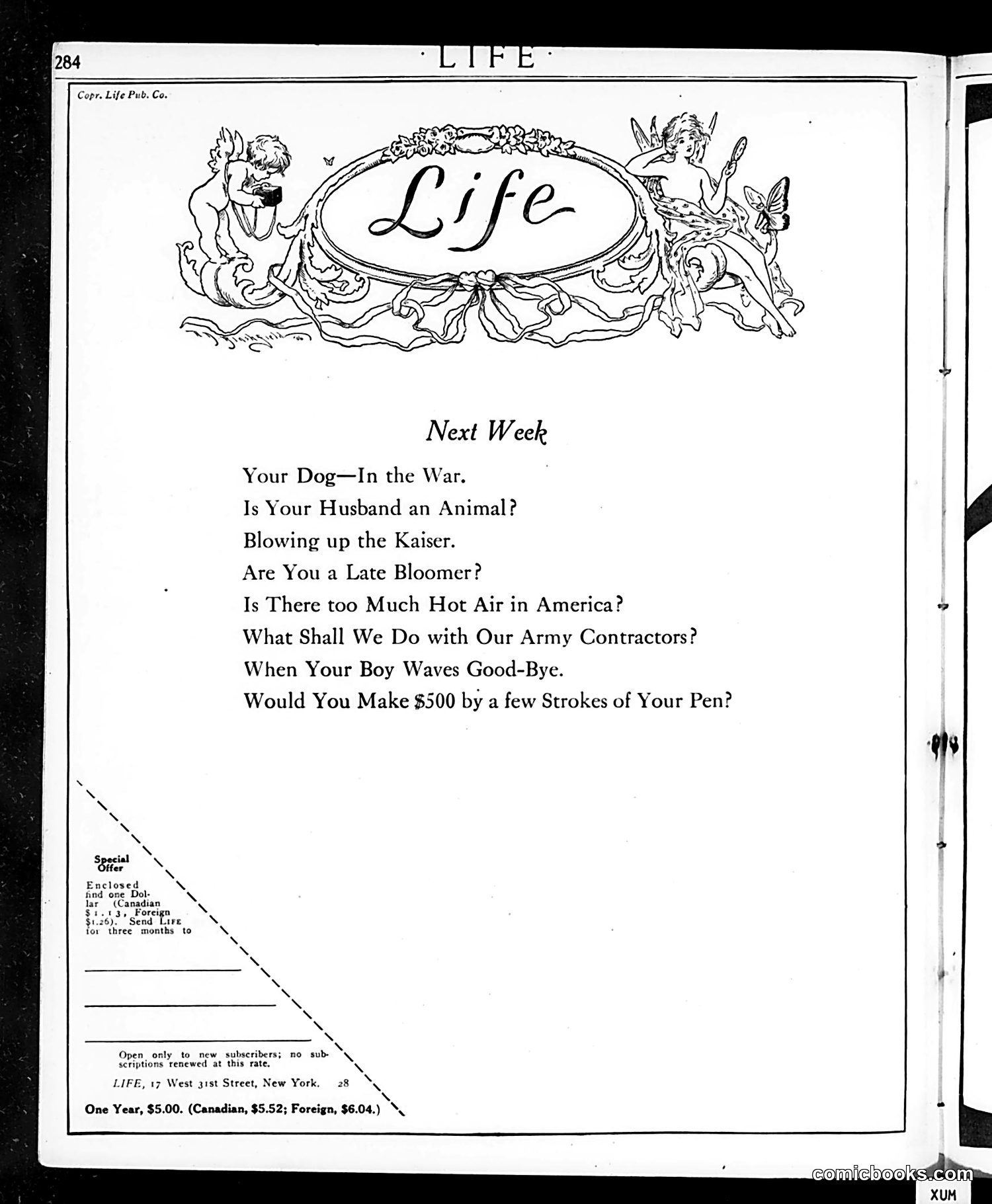 Life — February 21, 1918 — page 4 of 40