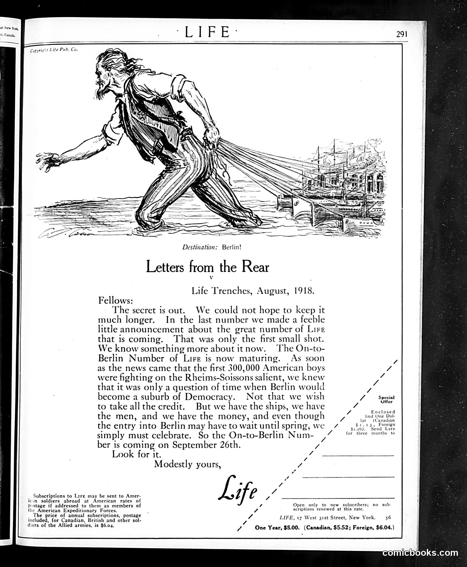 Life — August 29, 1918 — page 3 of 34