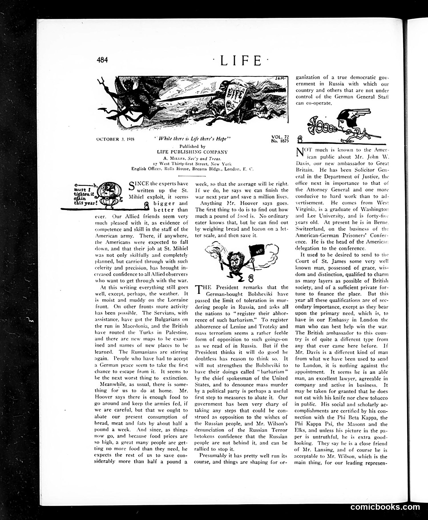 Life — October 3, 1918 — page 16 of 34