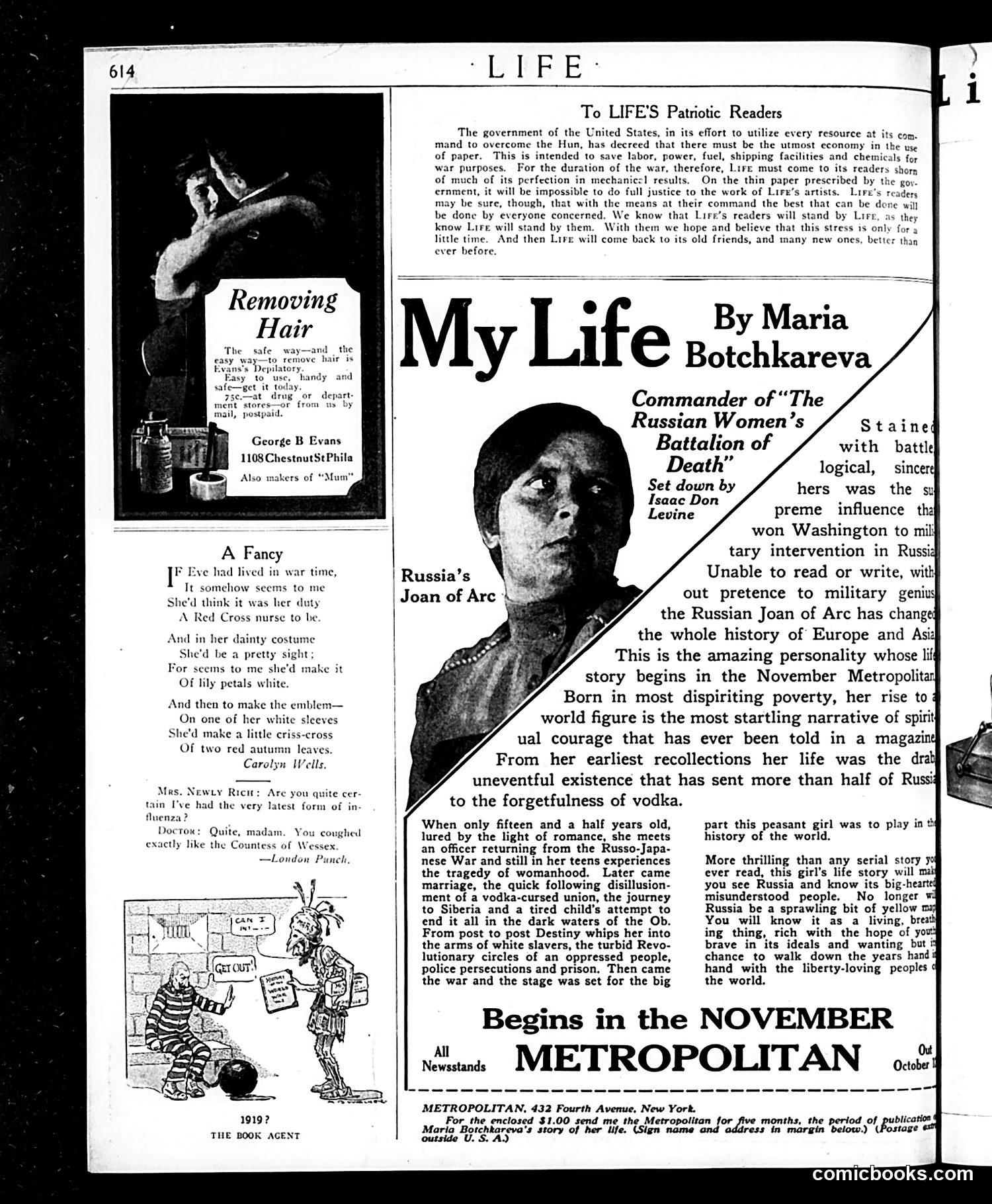 Life — October 24, 1918 — page 34 of 34