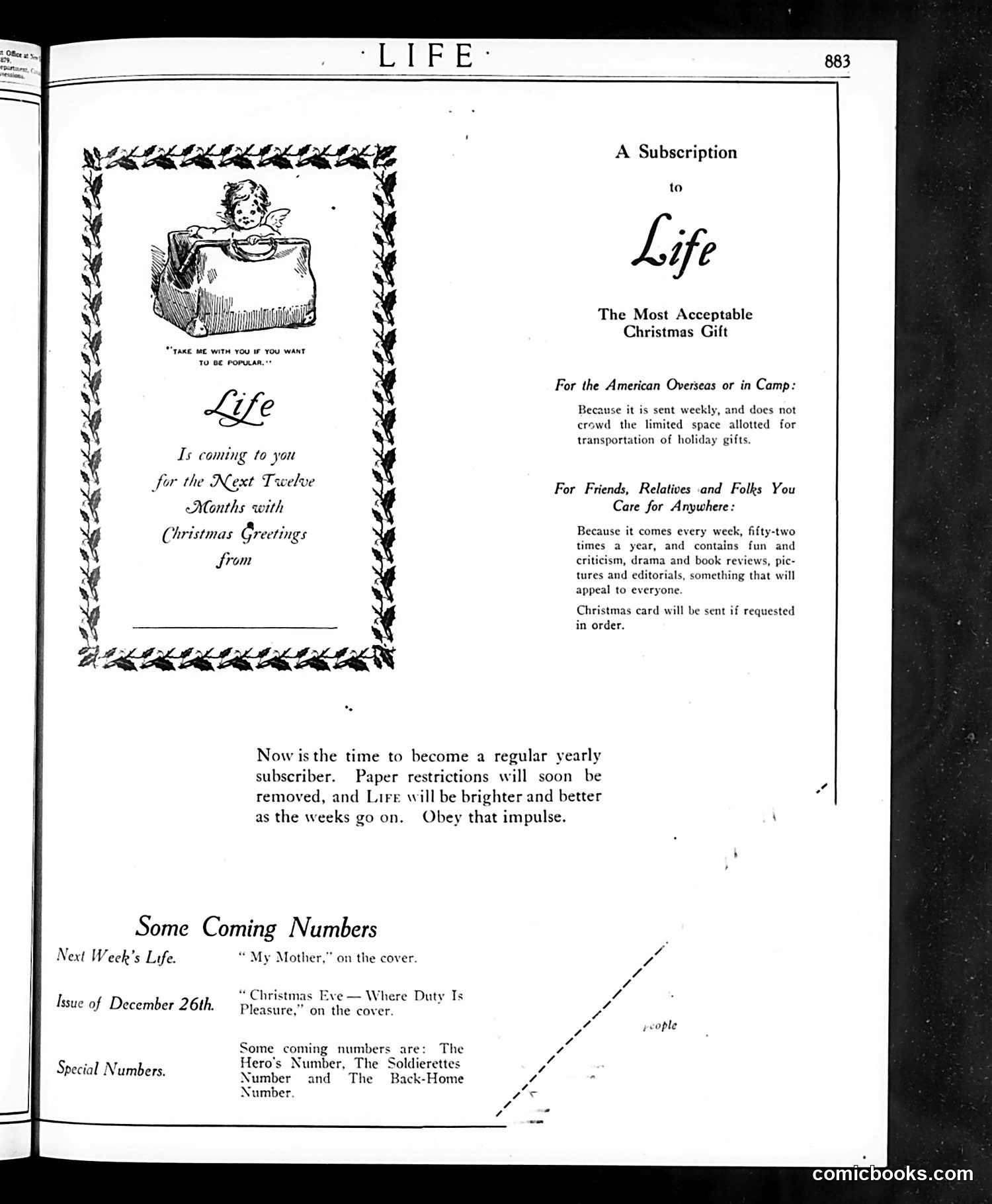 Life — December 12, 1918 — page 3 of 34