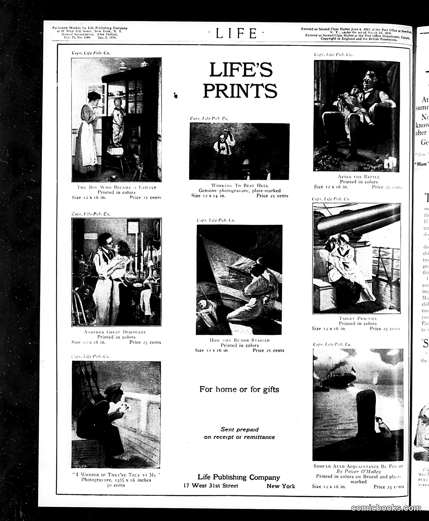 Life — January 9, 1919 — page 2 of 34
