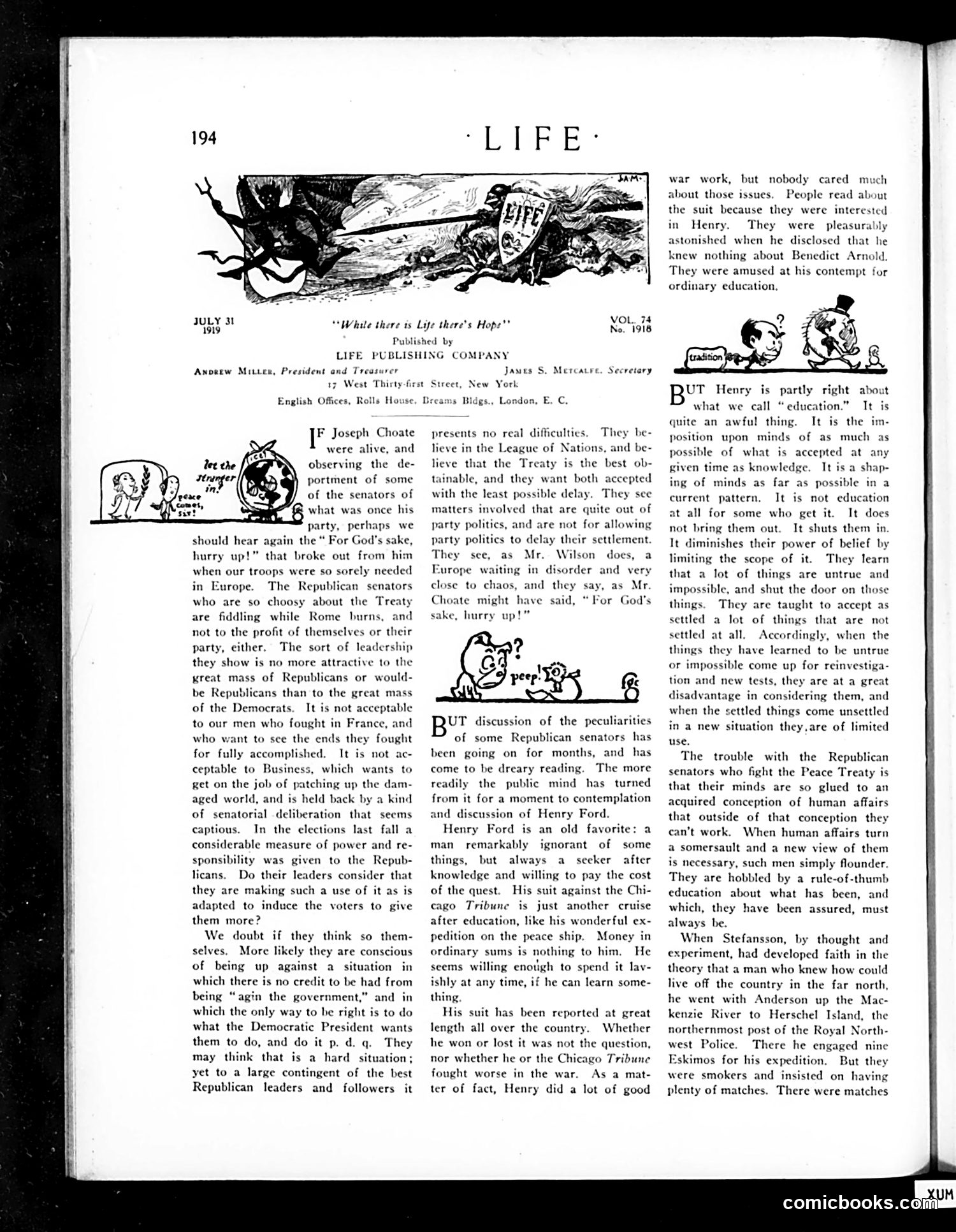 Life — July 31, 1919 — page 18 of 40