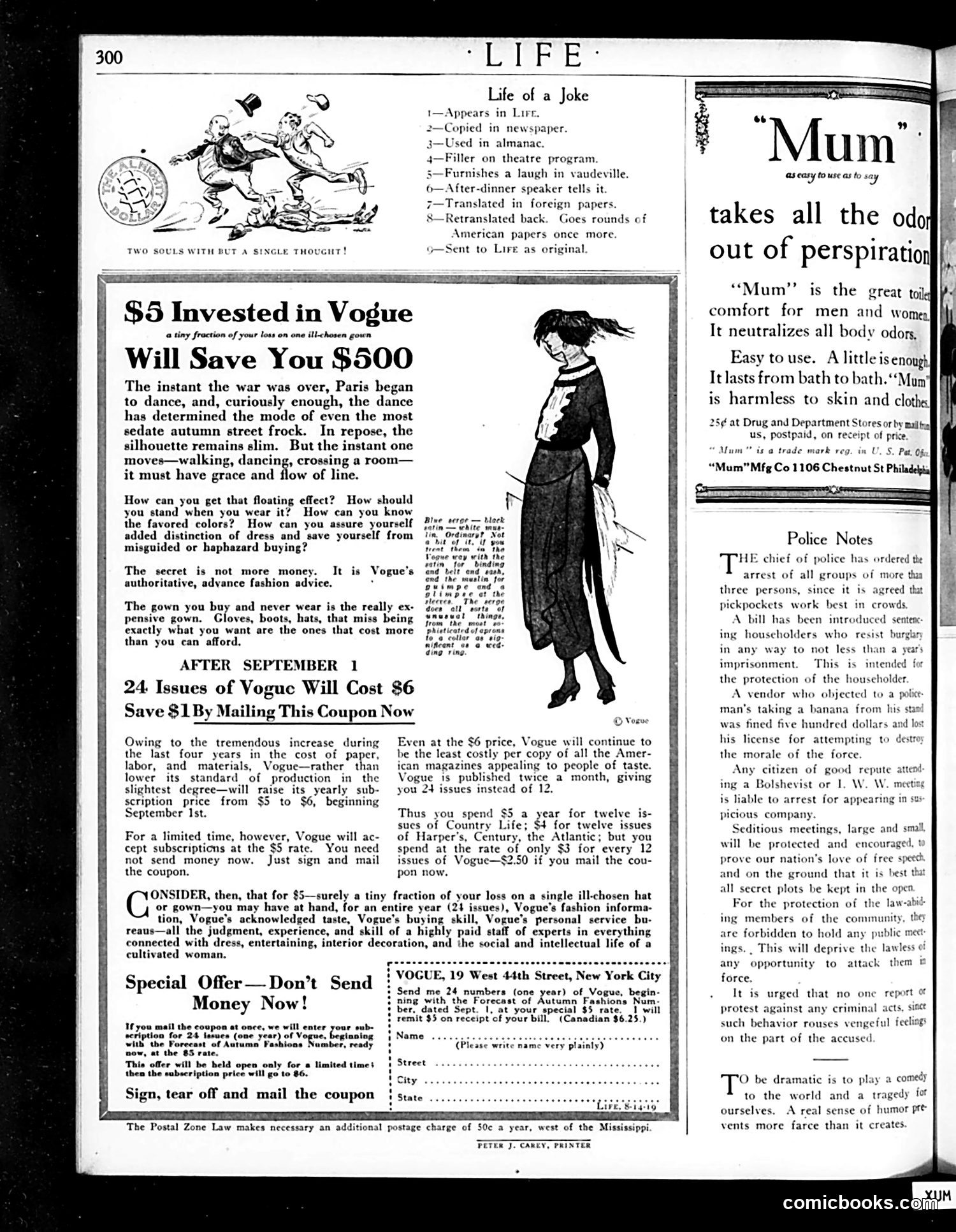 Life — August 14, 1919 — page 40 of 44