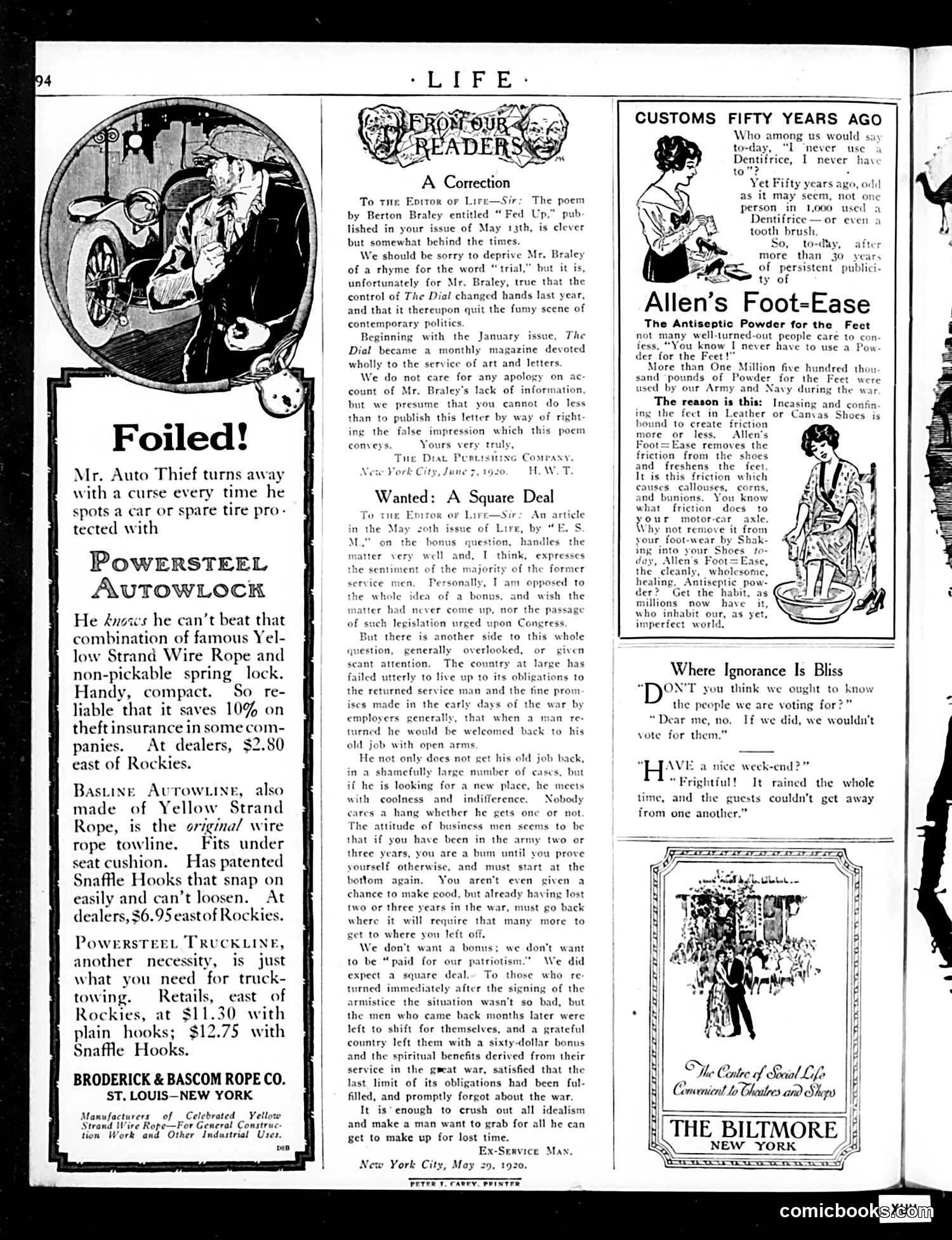 Life — July 8, 1920 — page 38 of 40