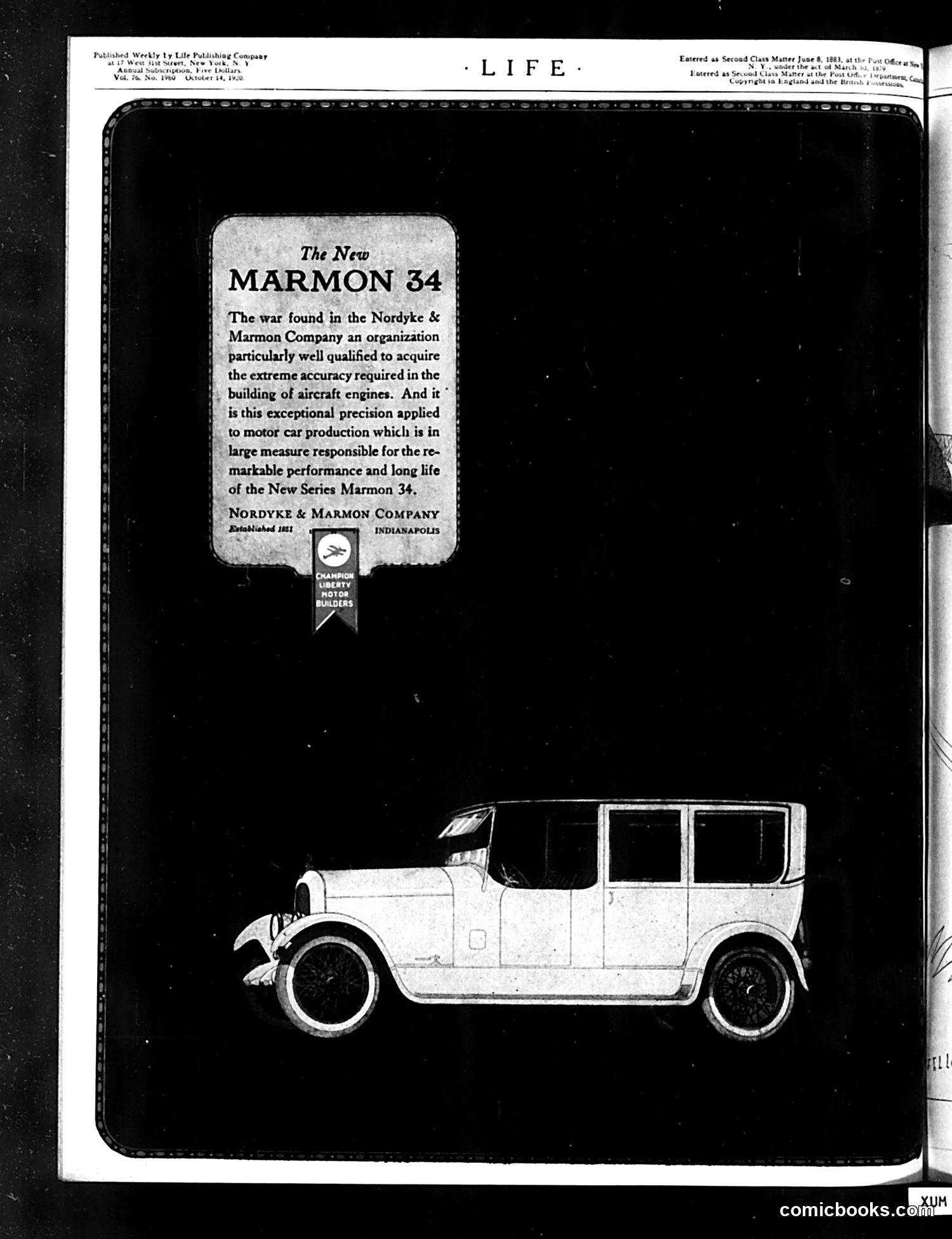 Life — October 14, 1920 — page 2 of 44