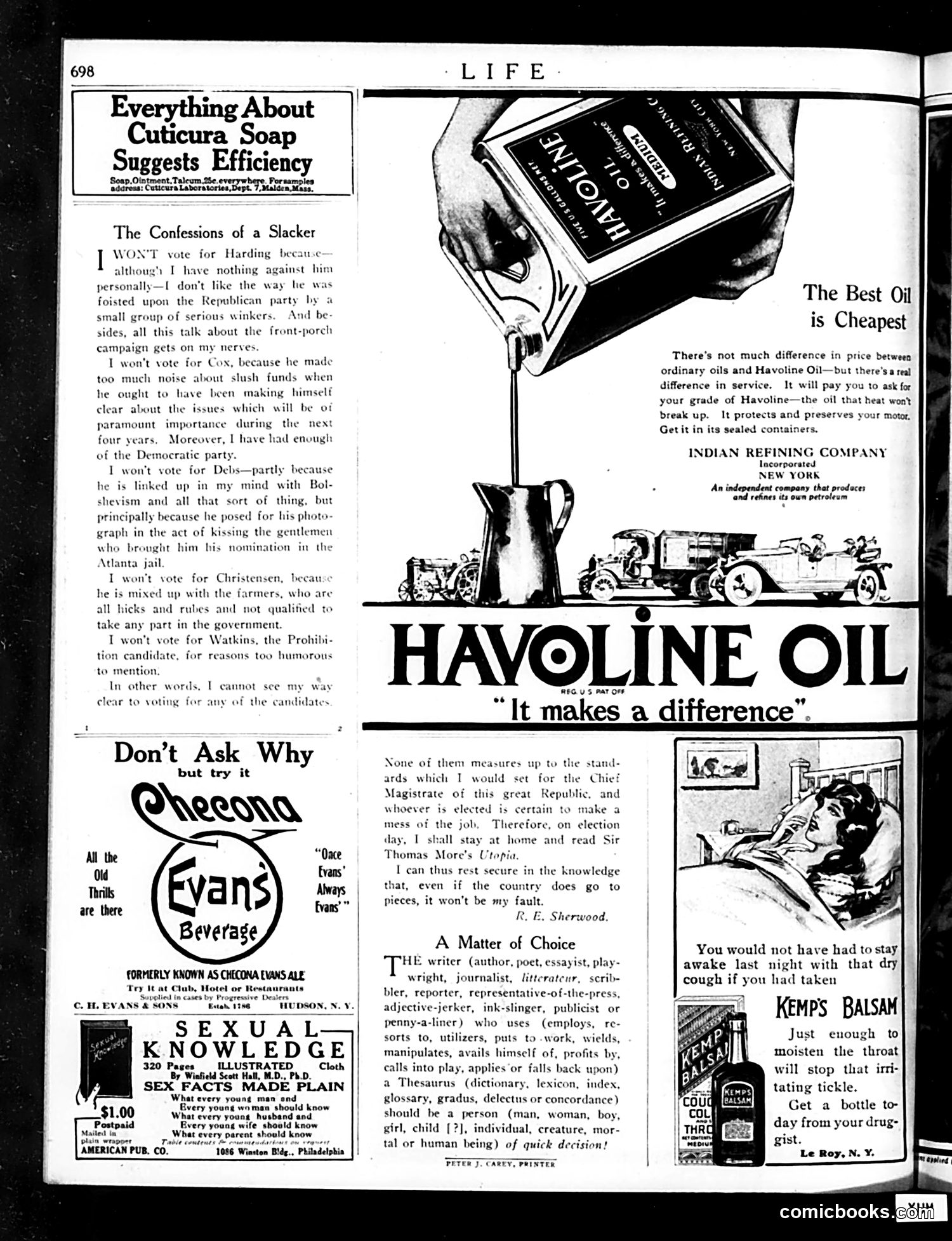 Life — October 14, 1920 — page 42 of 44