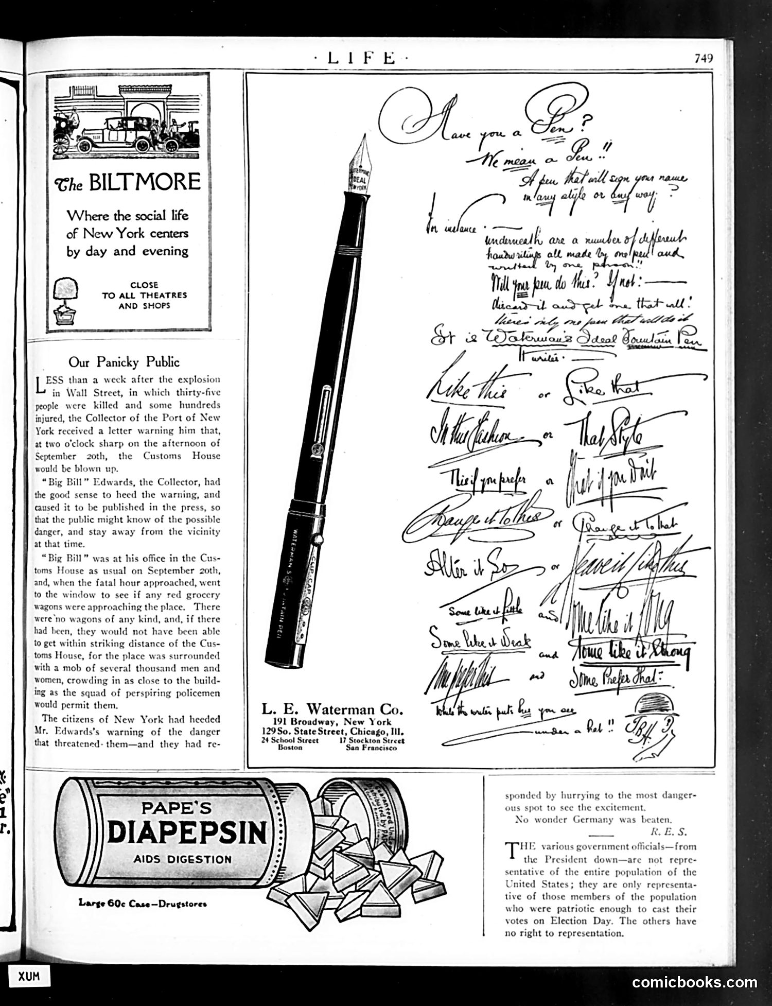 Life — October 28, 1920 — page 5 of 46