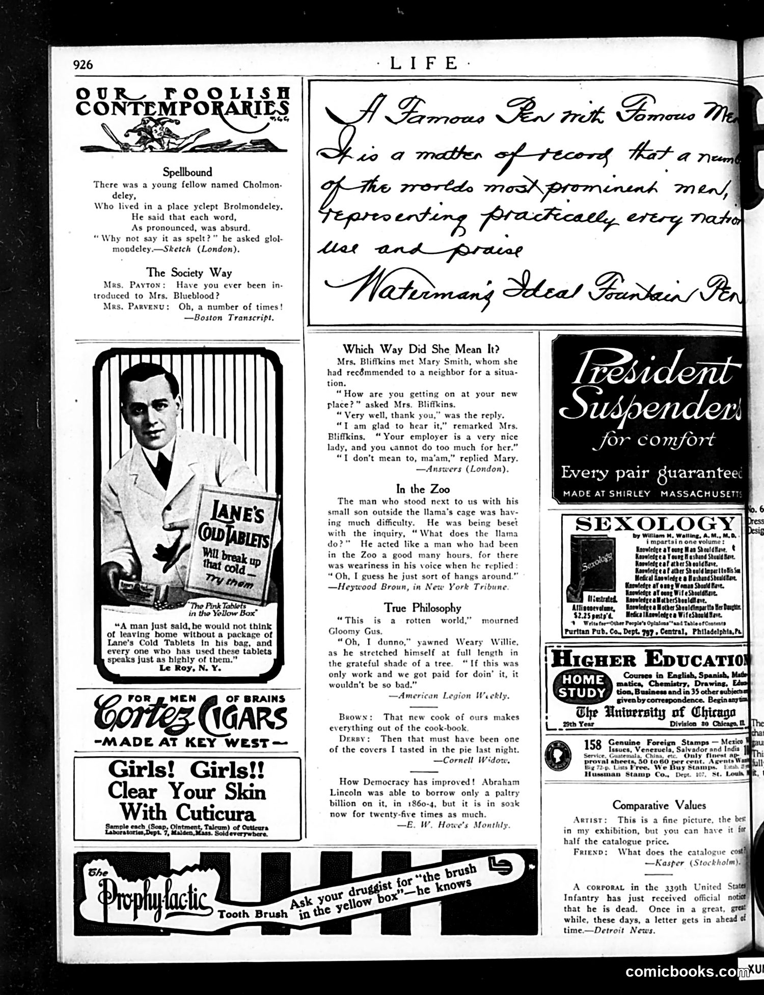 Life — November 18, 1920 — page 34 of 44