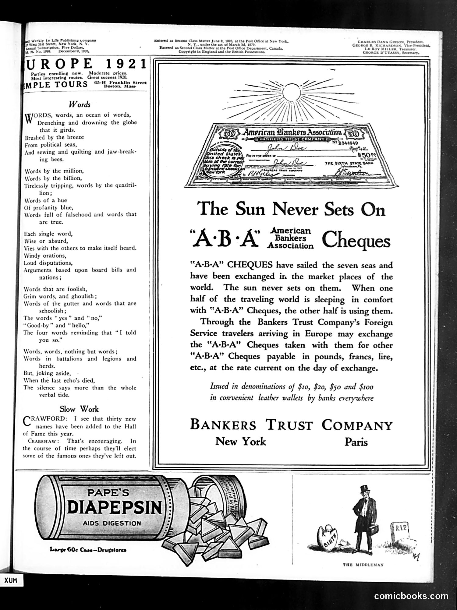 Life — December 9, 1920 — page 3 of 44