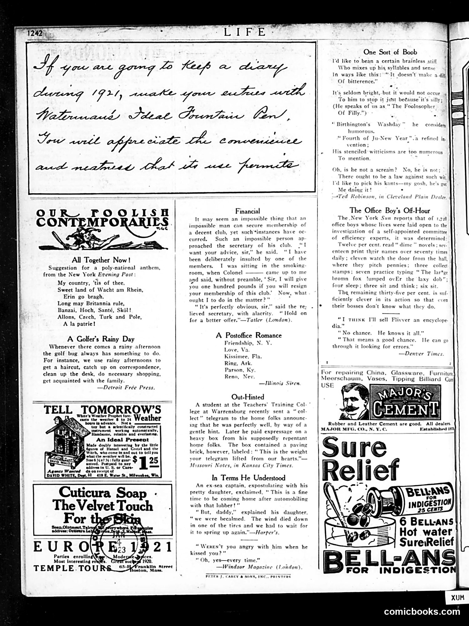 Life — December 30, 1920 — page 36 of 39