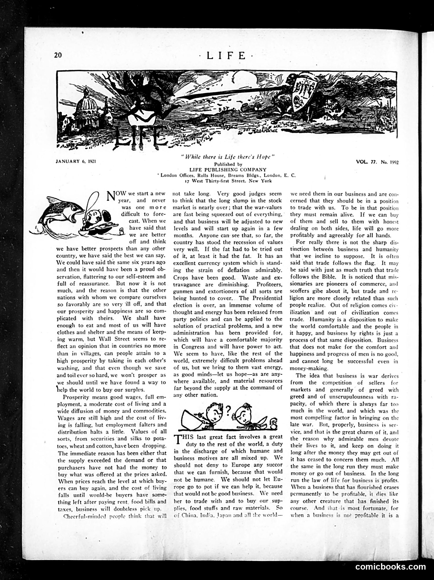Life — January 6, 1921 — page 20 of 44
