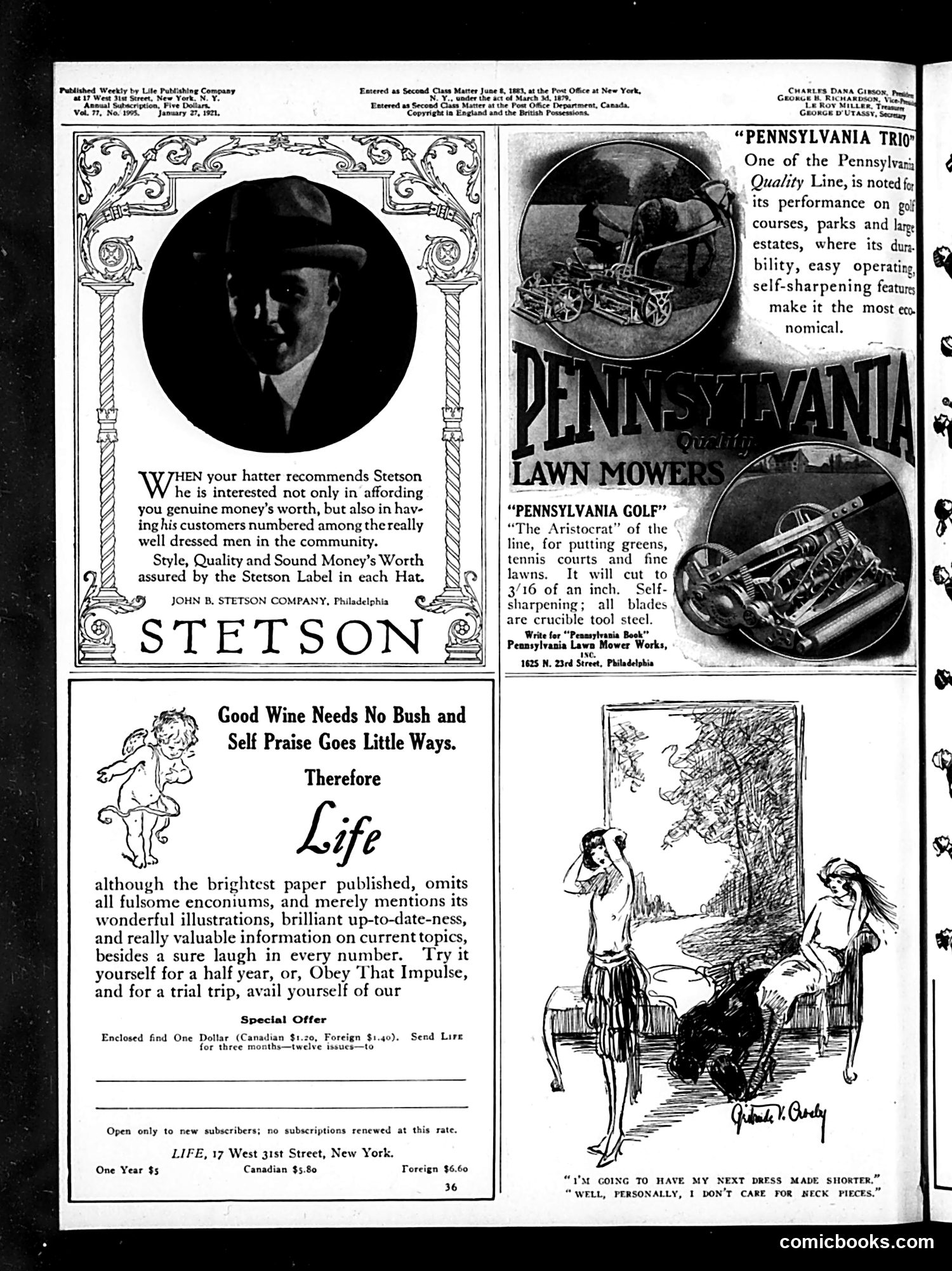 Life — January 27, 1921 — page 2 of 36